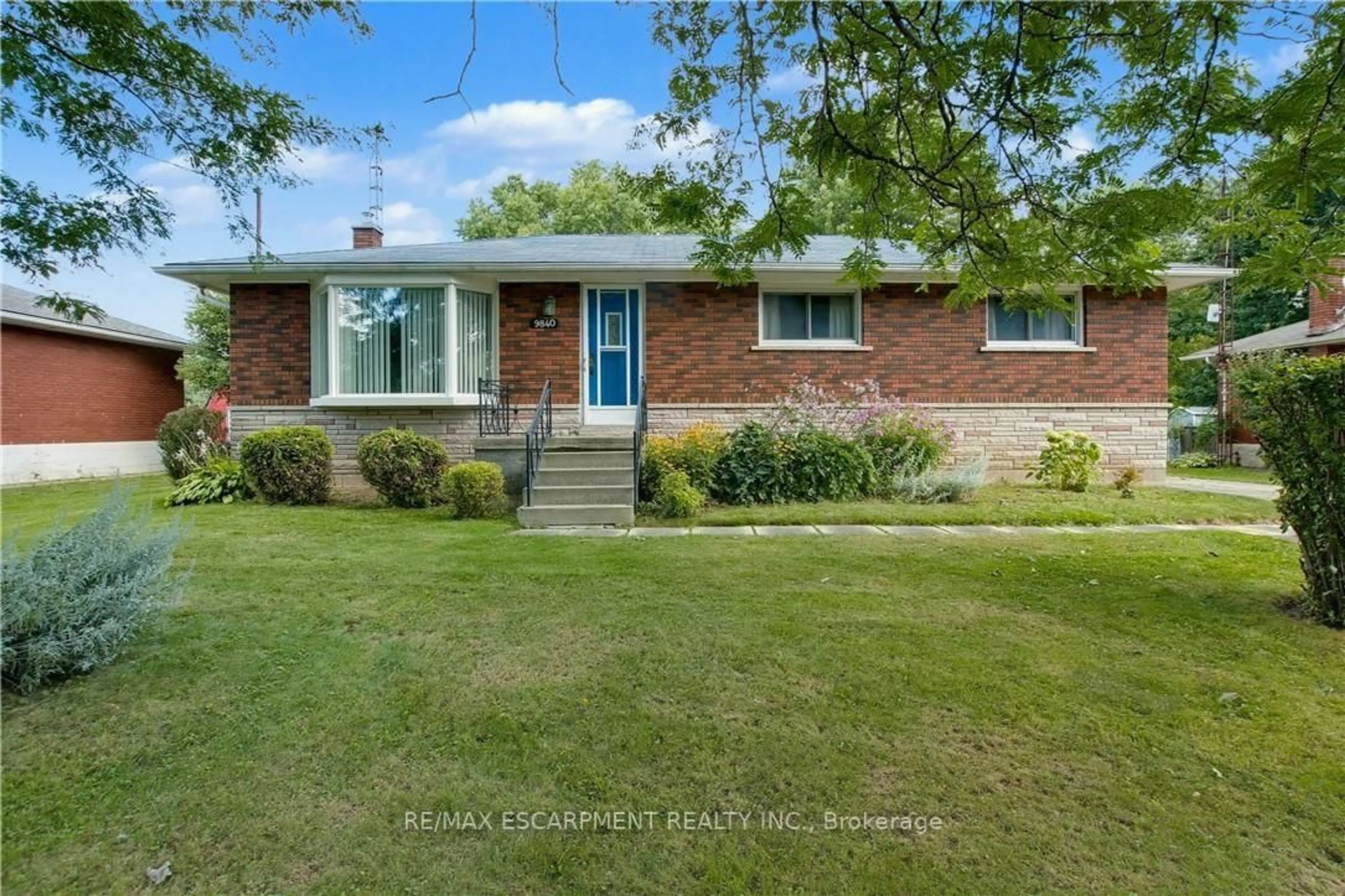 Home with brick exterior material, street for 9840 Dickenson Rd, Hamilton Ontario L0R 1W0