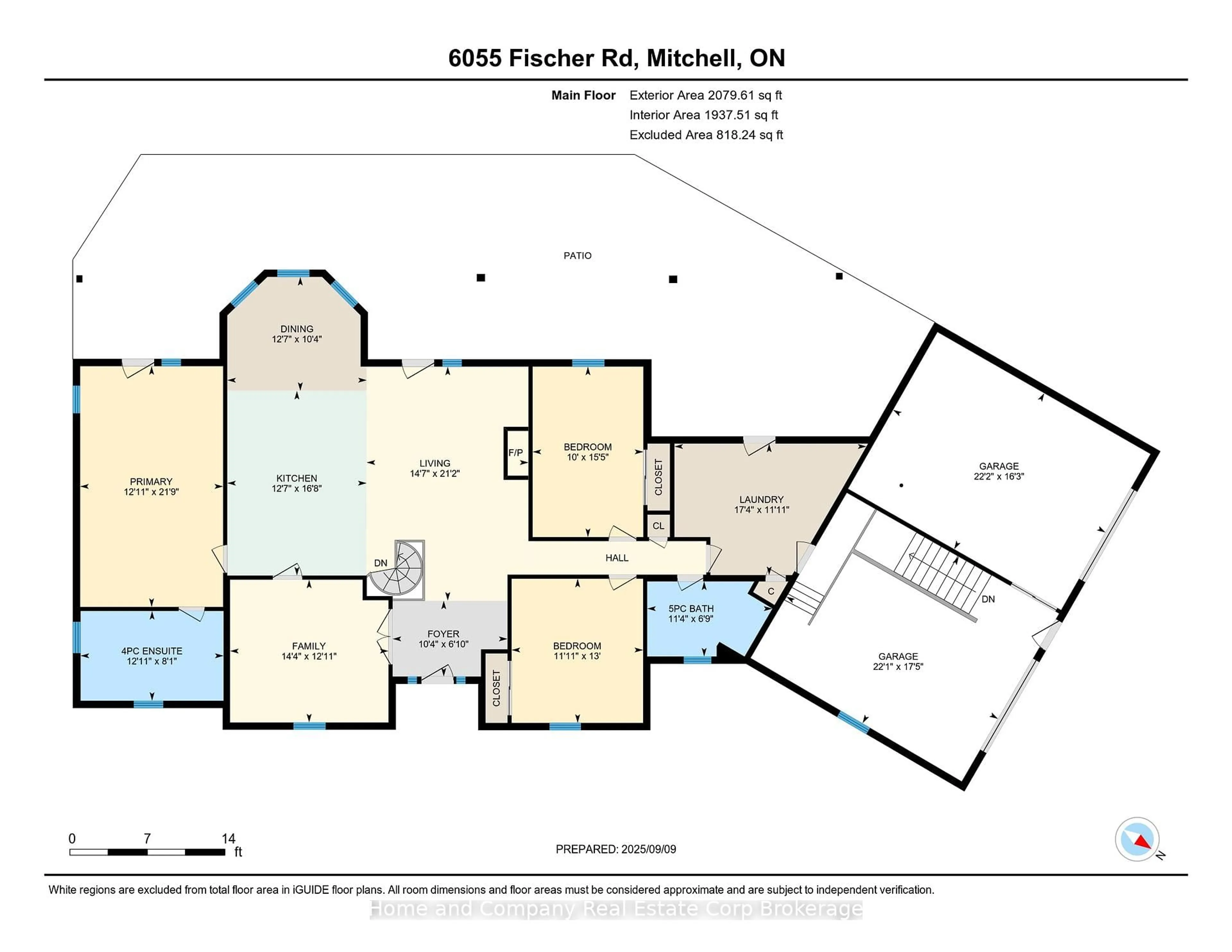 Floor plan for 6055 Fischer Rd, West Perth Ontario N0K 1N0