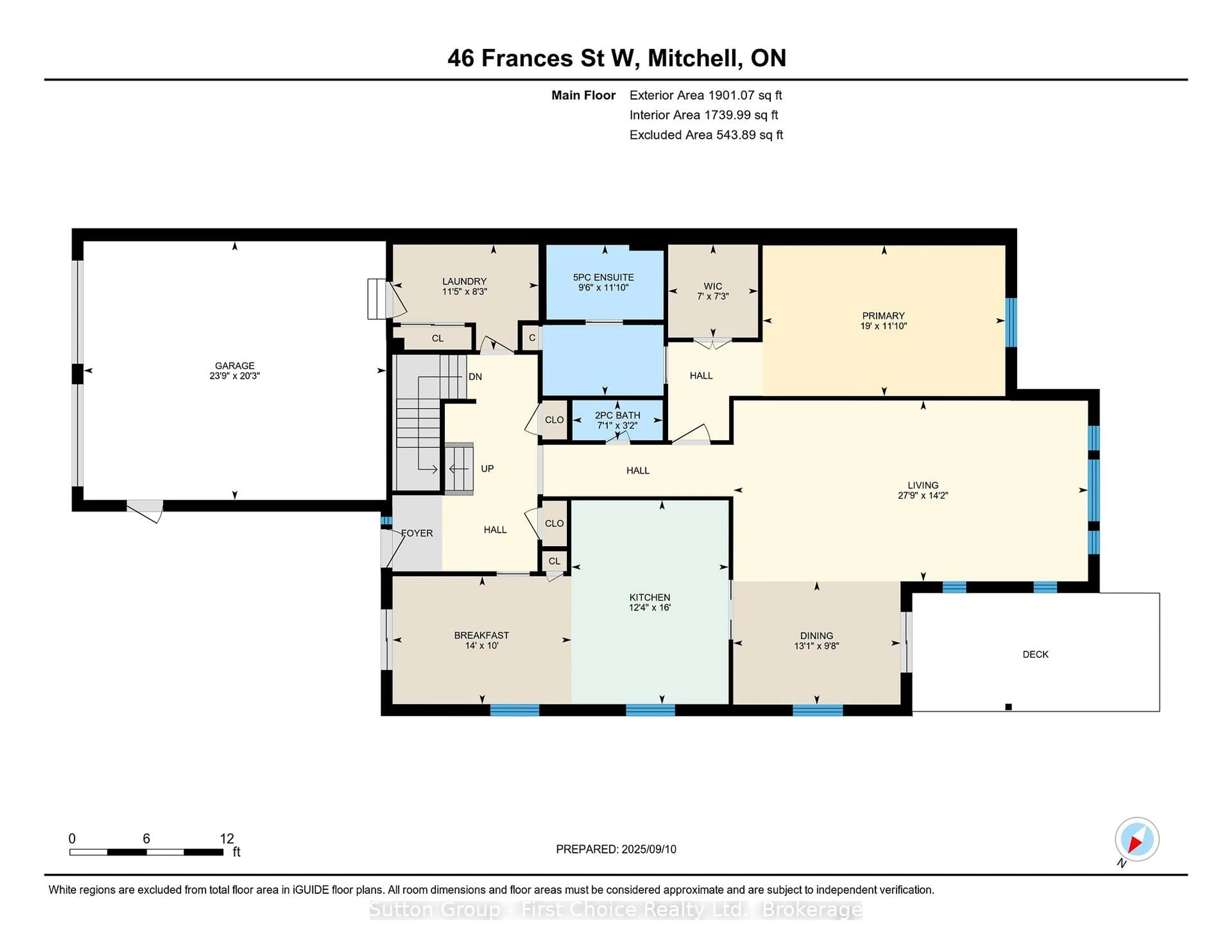 Floor plan for 46 Frances St, West Perth Ontario N0K 1N0