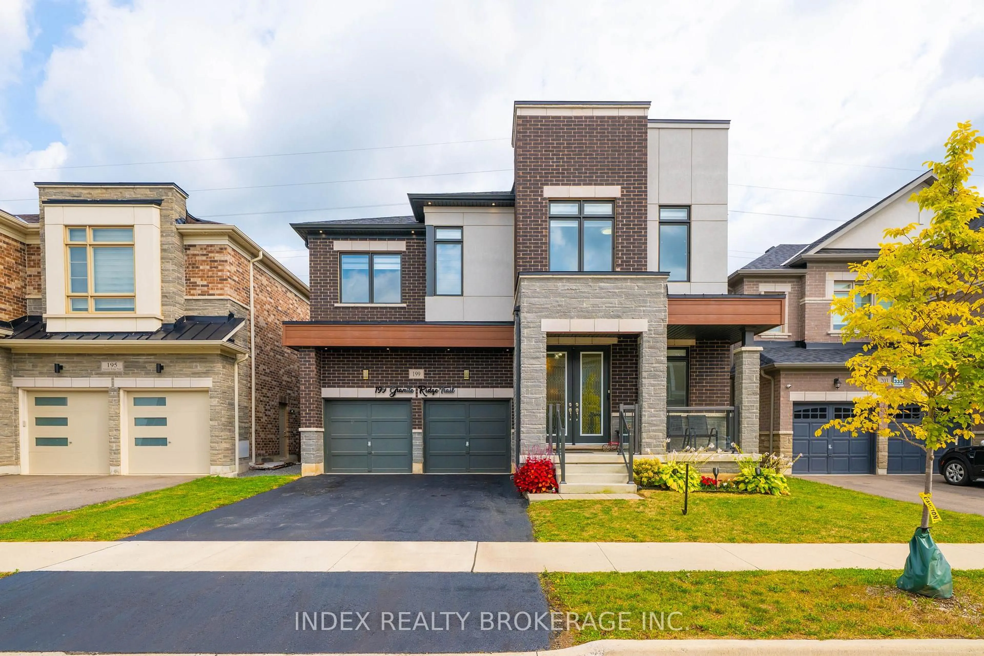 Home with brick exterior material, street for 199 Granite Ridge Tr, Hamilton Ontario L8B 1Z1
