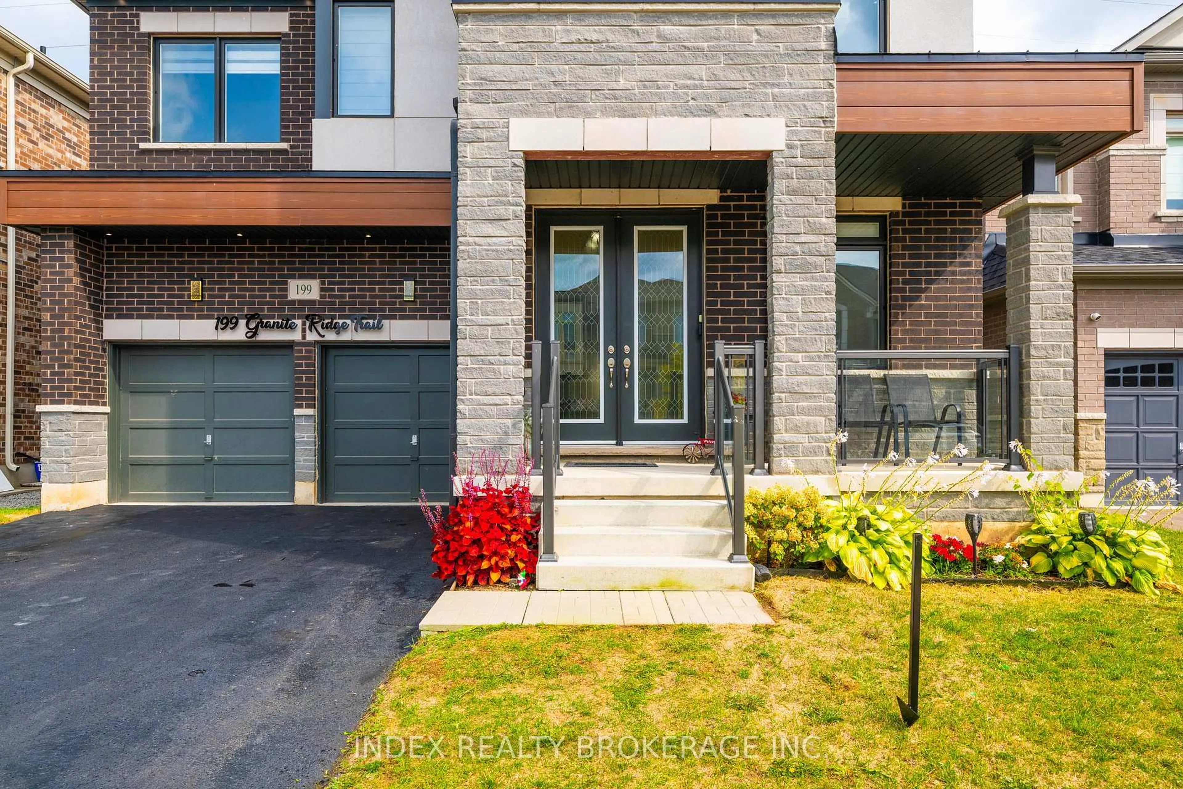 Home with brick exterior material, street for 199 Granite Ridge Tr, Hamilton Ontario L8B 1Z1