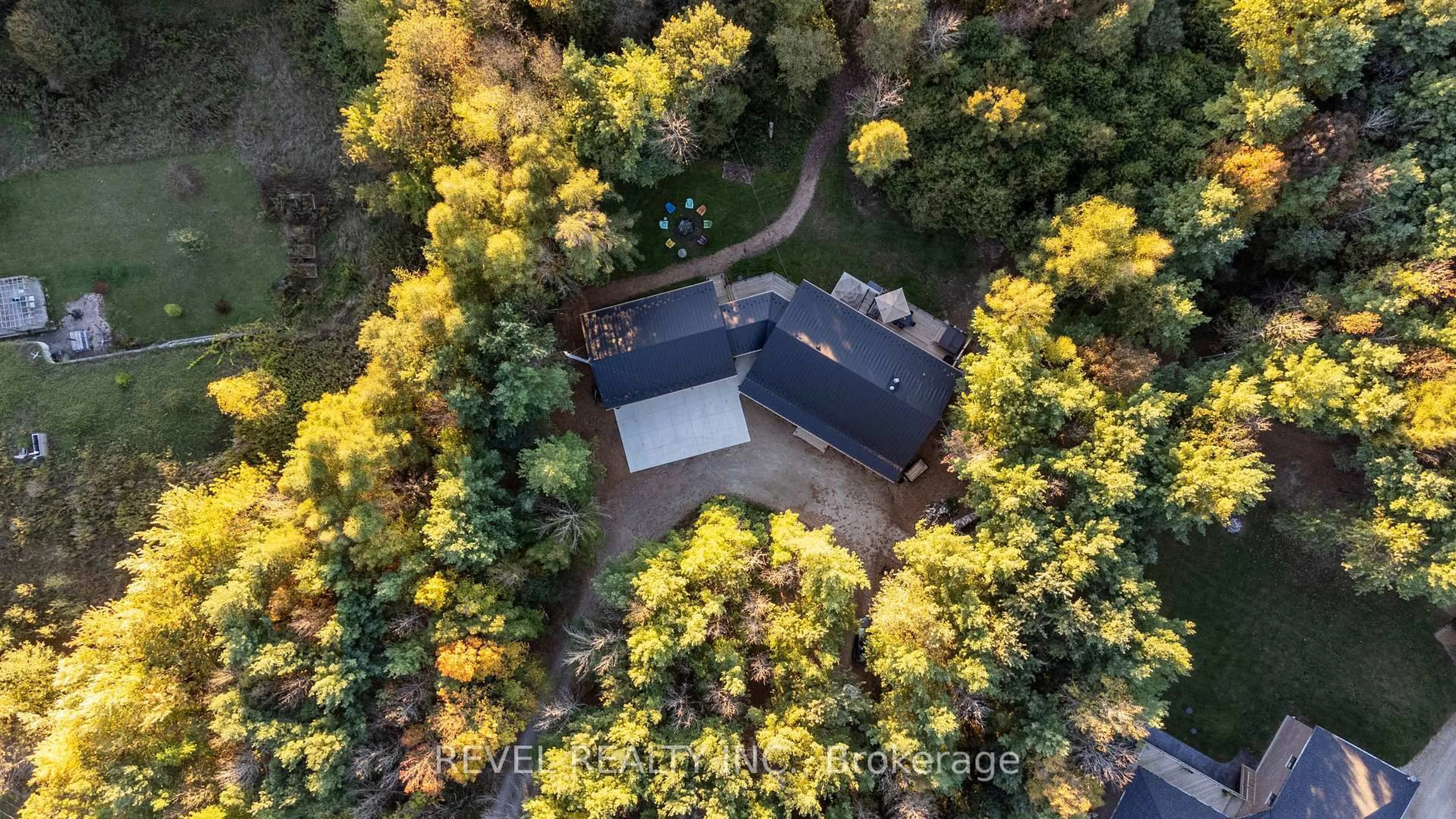 A pic from outside/outdoor area/front of a property/back of a property/a pic from drone, forest/trees view for 7404 Wellington Rd, Mapleton Ontario N0G 2K0