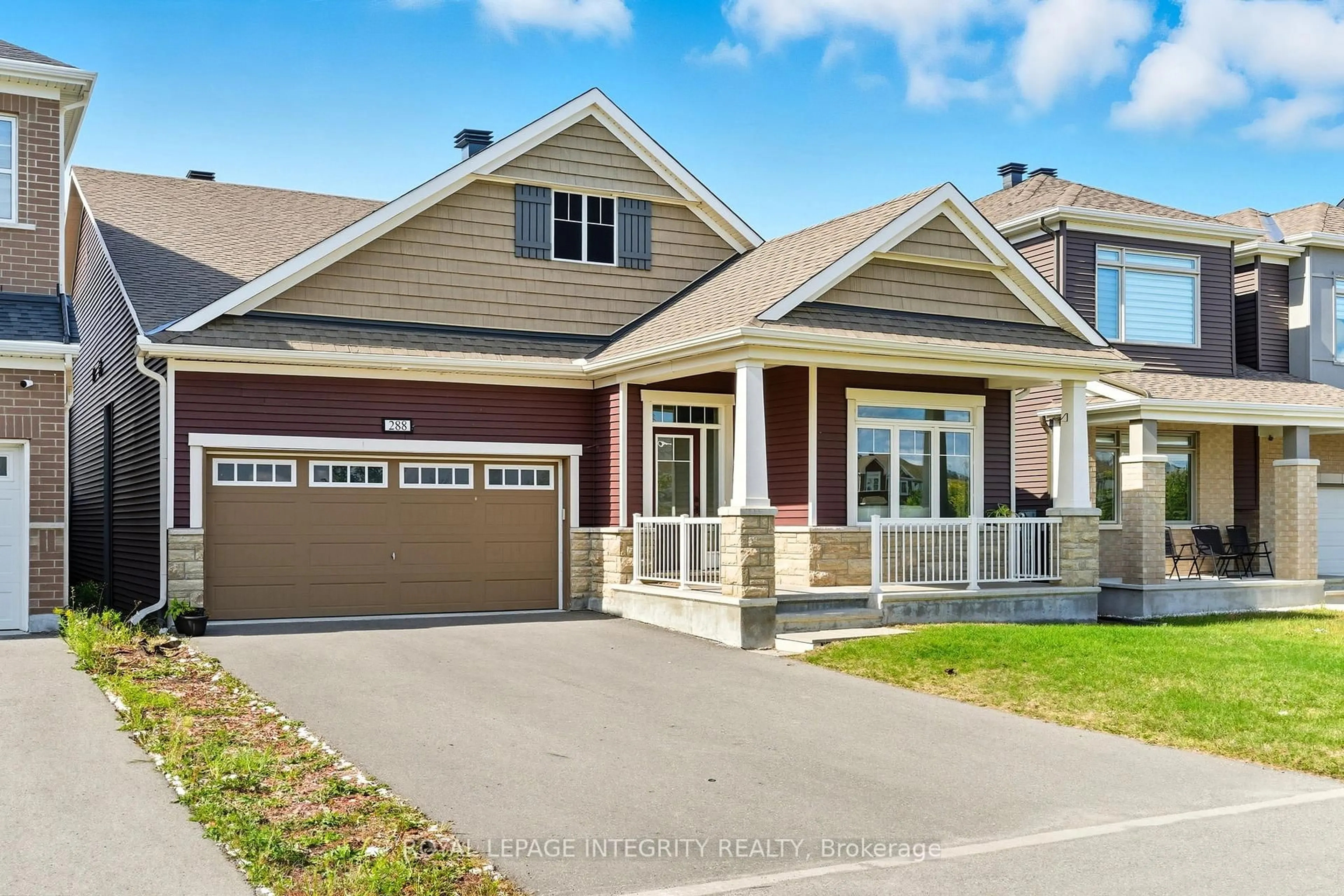 Home with vinyl exterior material, street for 288 Ponderosa St, Ottawa Ontario K2V 0N4