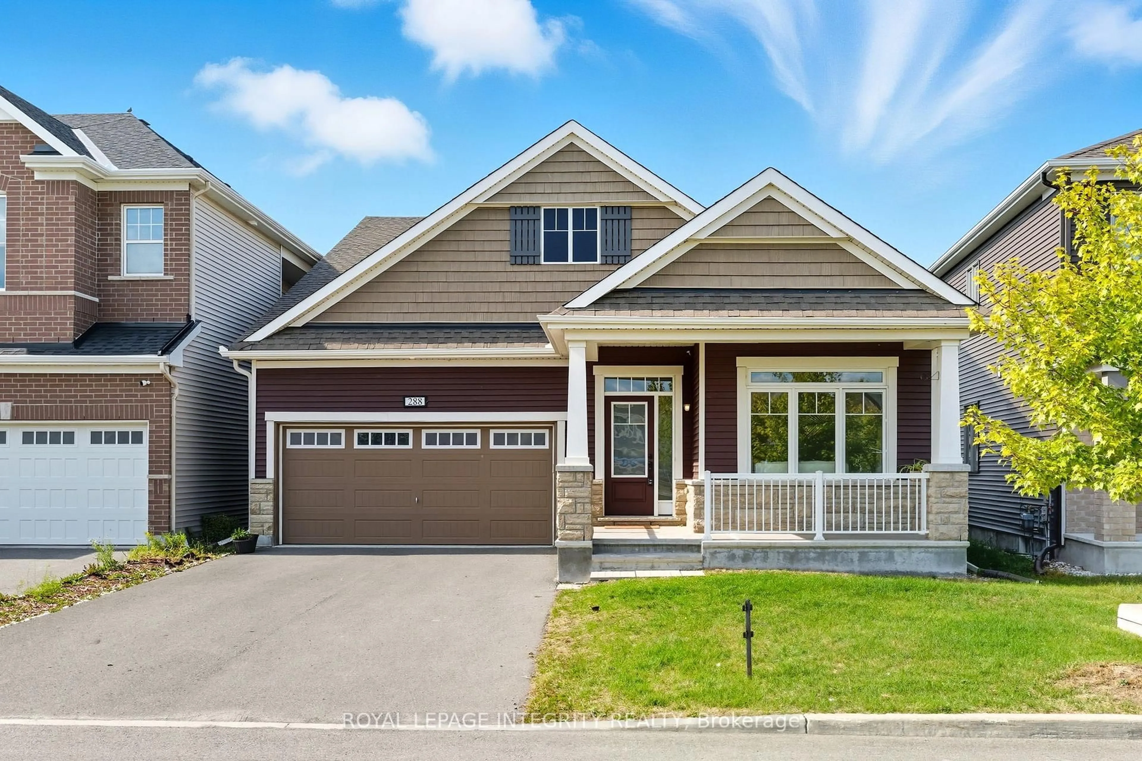 Home with vinyl exterior material, street for 288 Ponderosa St, Ottawa Ontario K2V 0N4