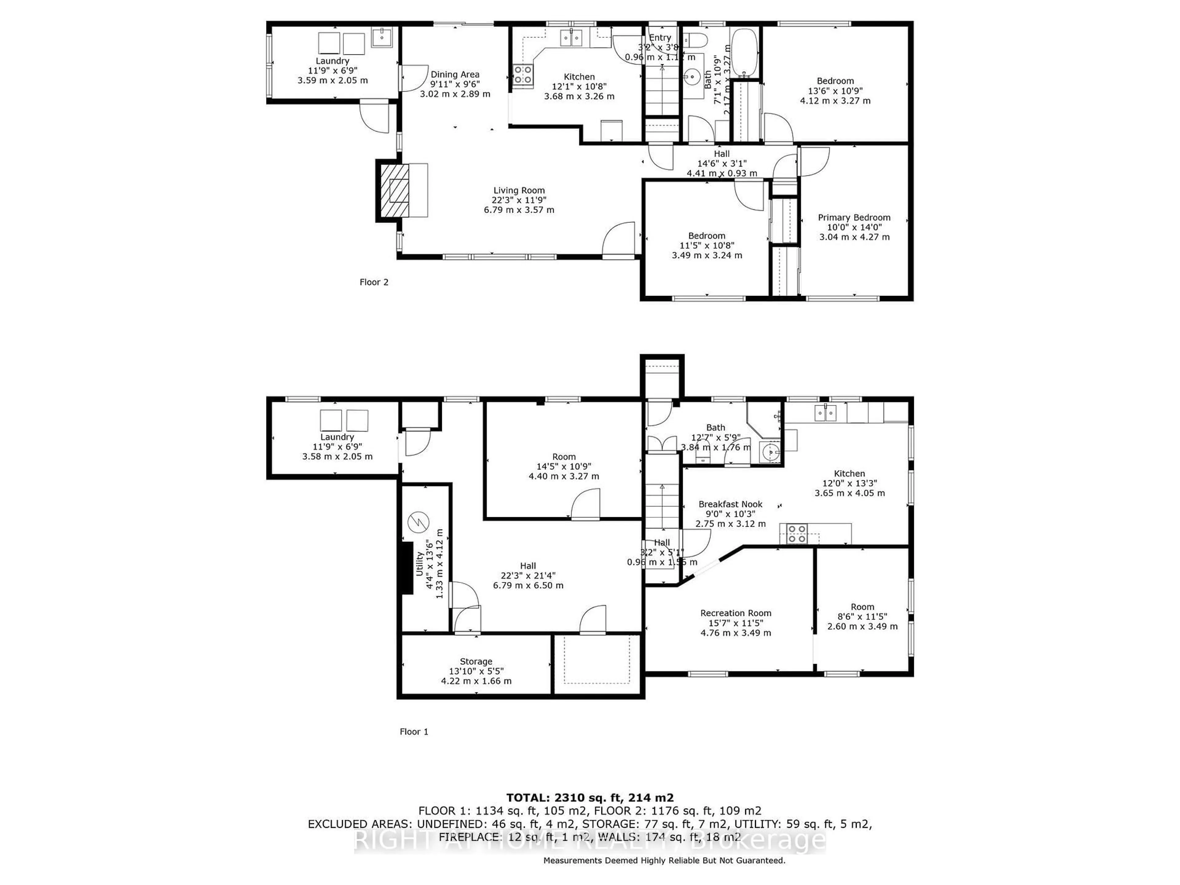 Floor plan for 509 Rose St, Cambridge Ontario N3H 2E5