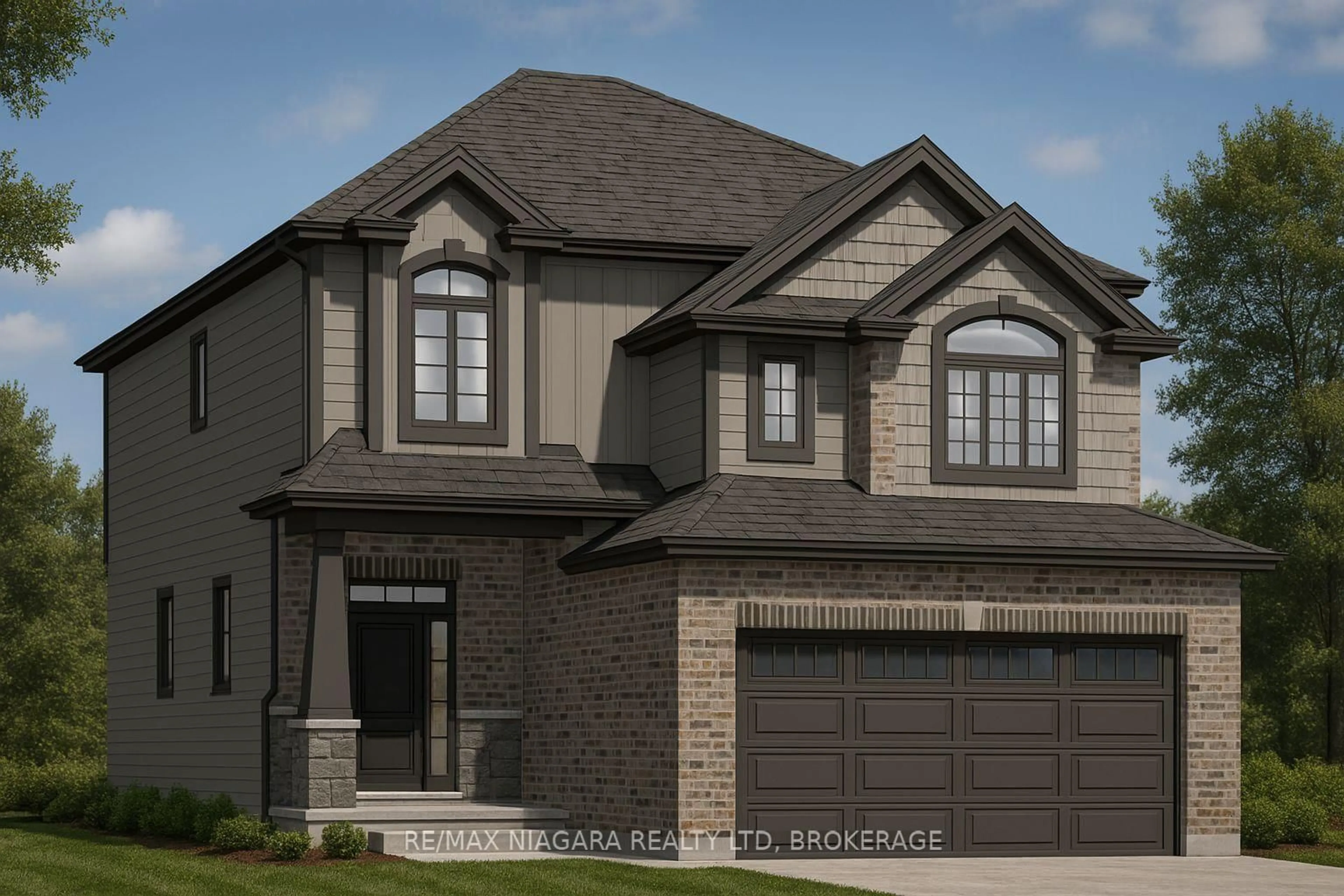 Home with brick exterior material, street for 452.5 FERNDALE Ave, Fort Erie Ontario L2A 5C4