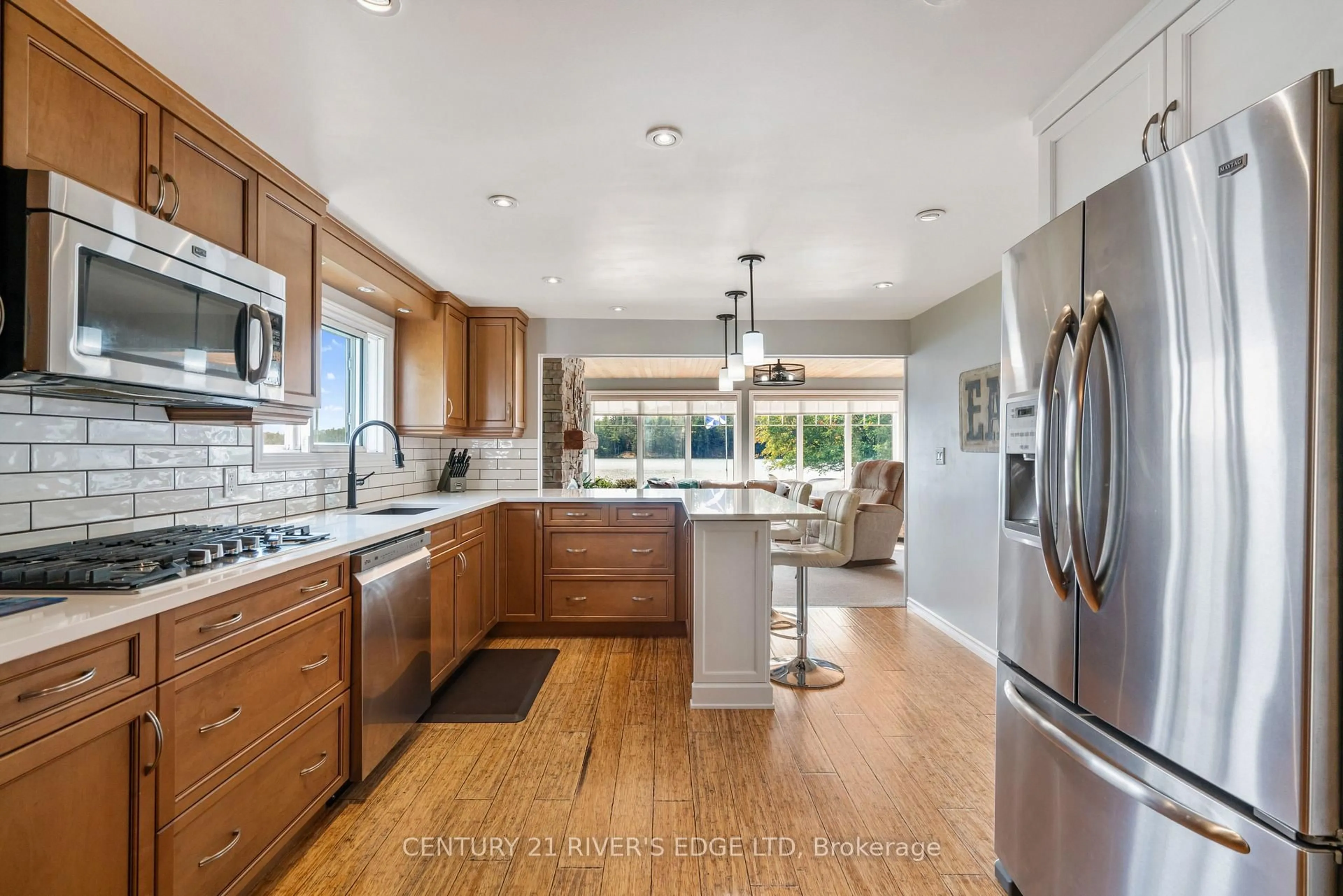 Contemporary kitchen, ceramic/tile floor for 61 Temperance Lake Rd, Athens Ontario K0E 1B0