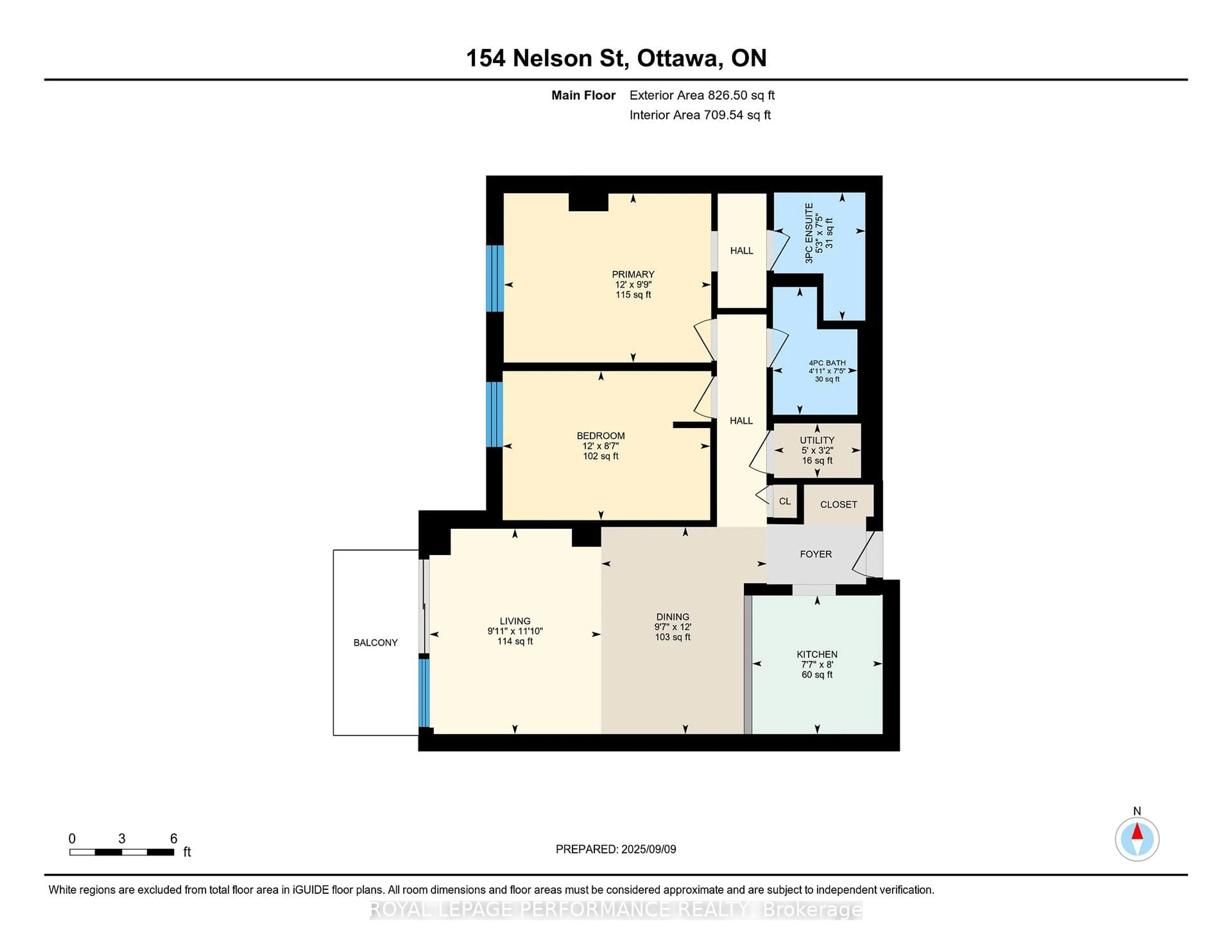 Floor plan for 154 Nelson St #501, Ottawa Ontario K1N 7R5