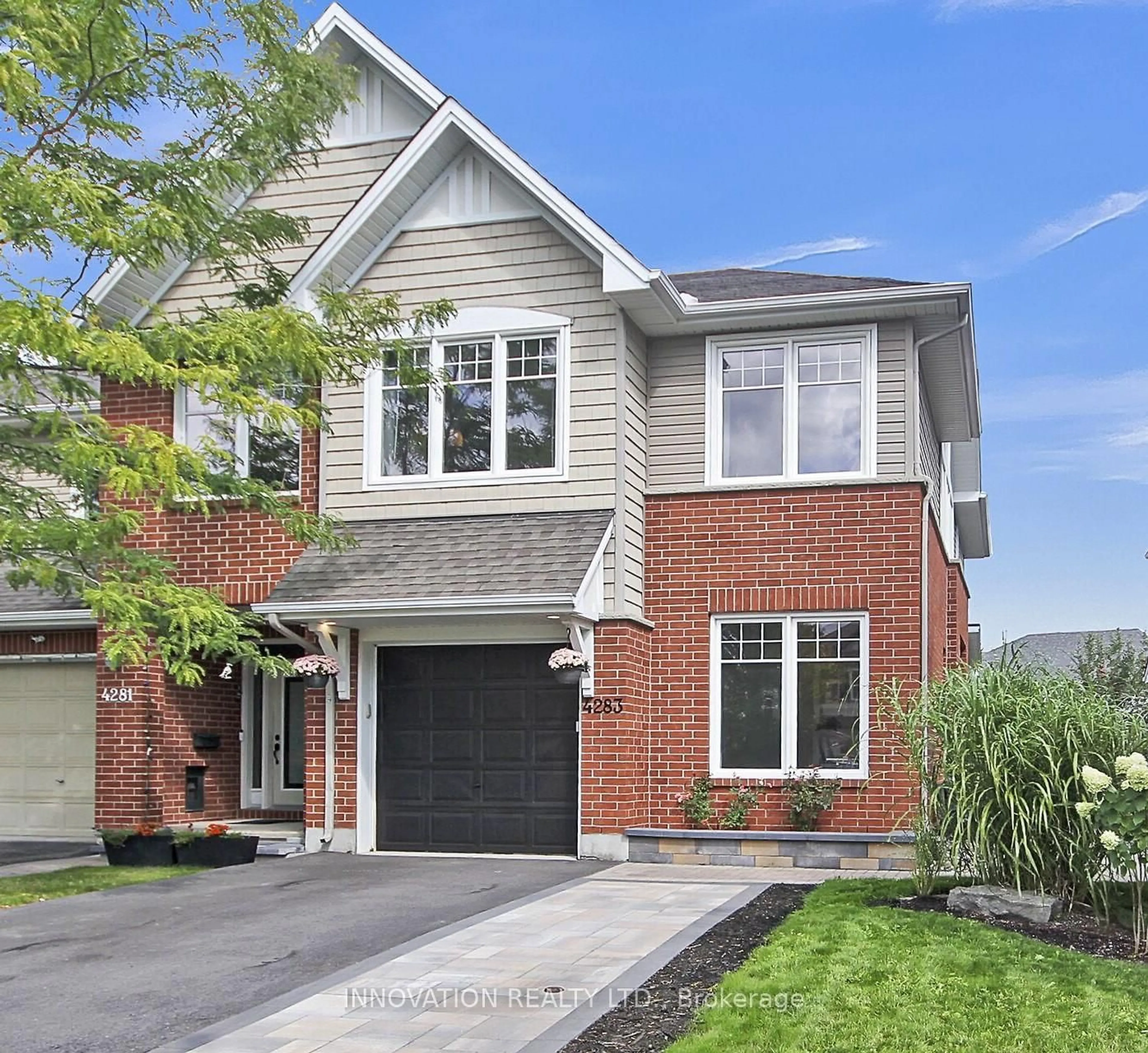 Home with brick exterior material, street for 4283 KELLY FARM Dr, Ottawa Ontario K1T 0A6
