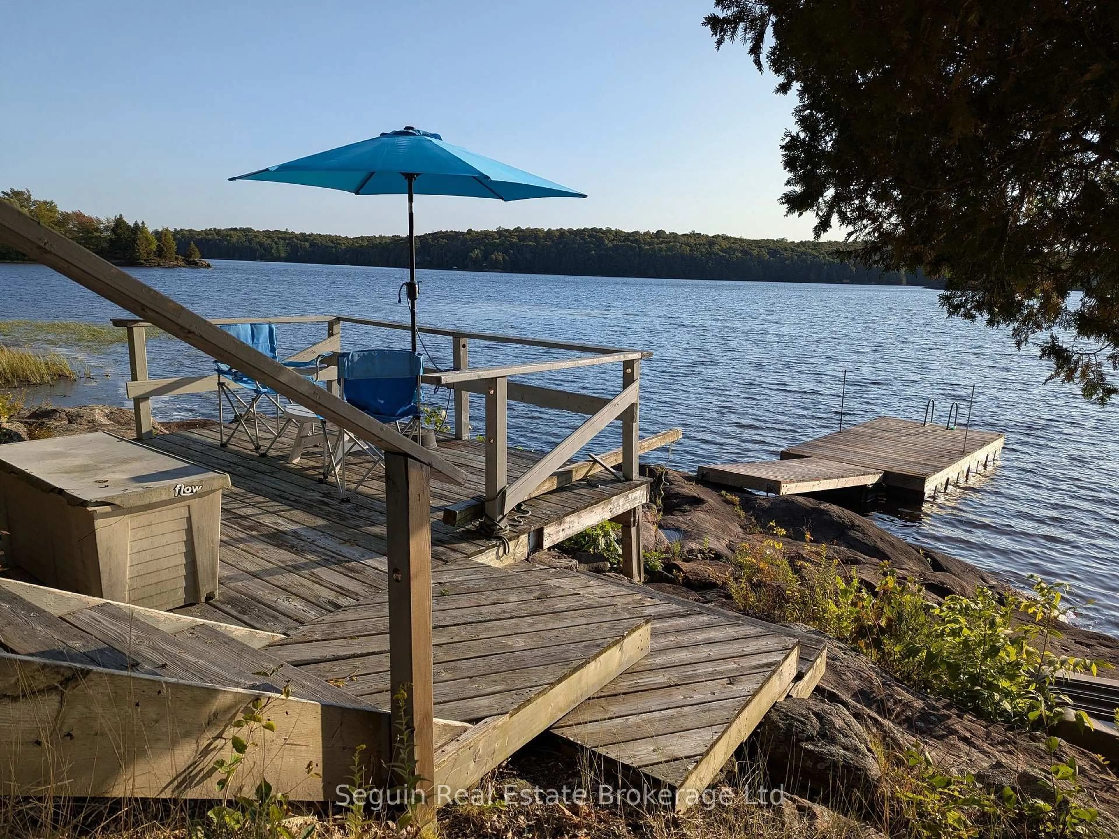 Patio, water/lake/river/ocean view for 15 Bella Lane, Seguin Ontario P2A 0B6