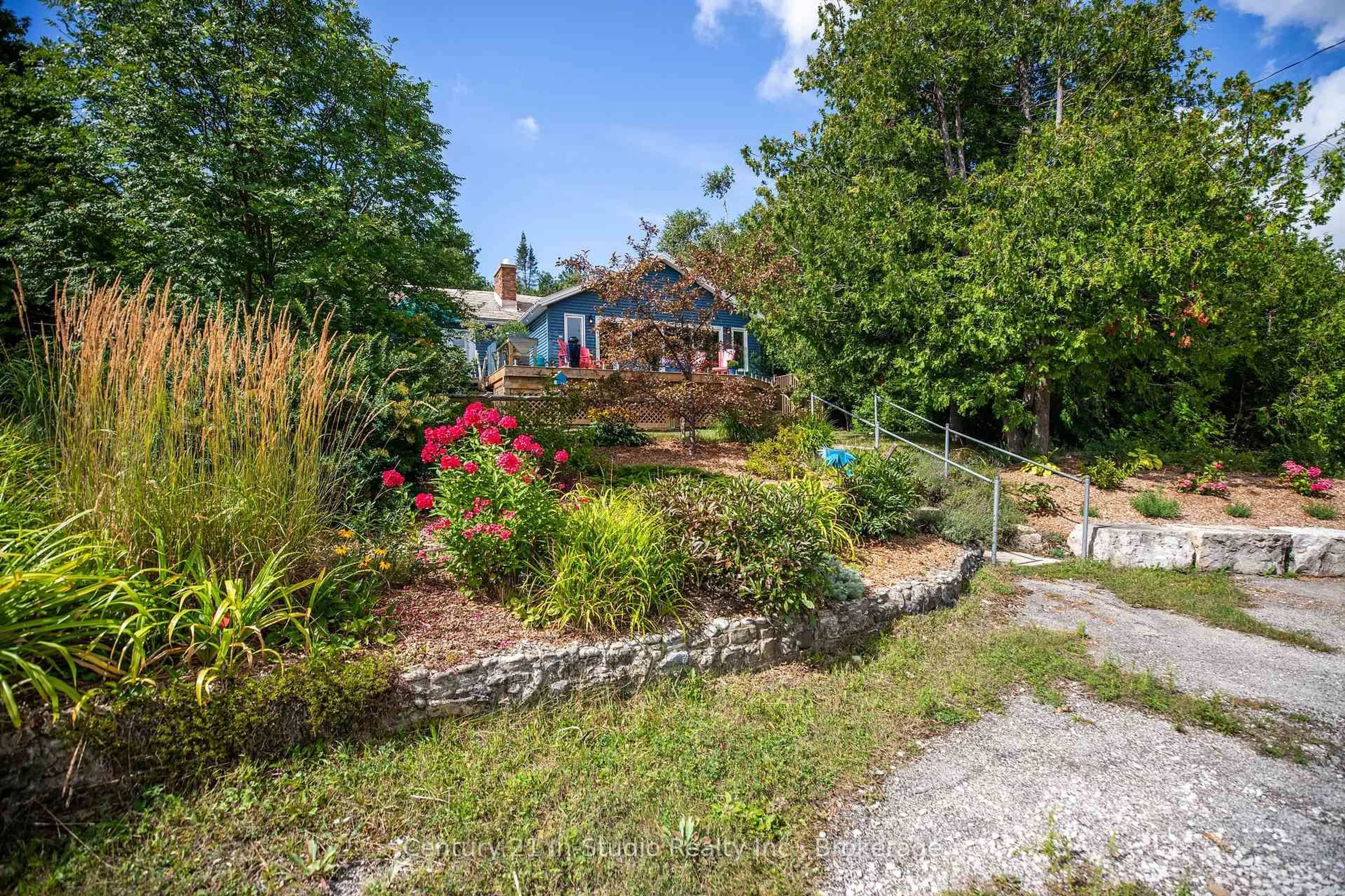 A pic from outside/outdoor area/front of a property/back of a property/a pic from drone, water/lake/river/ocean view for 129 & 130 Isthmus Bay Rd, Northern Bruce Peninsula Ontario N0H 1W0