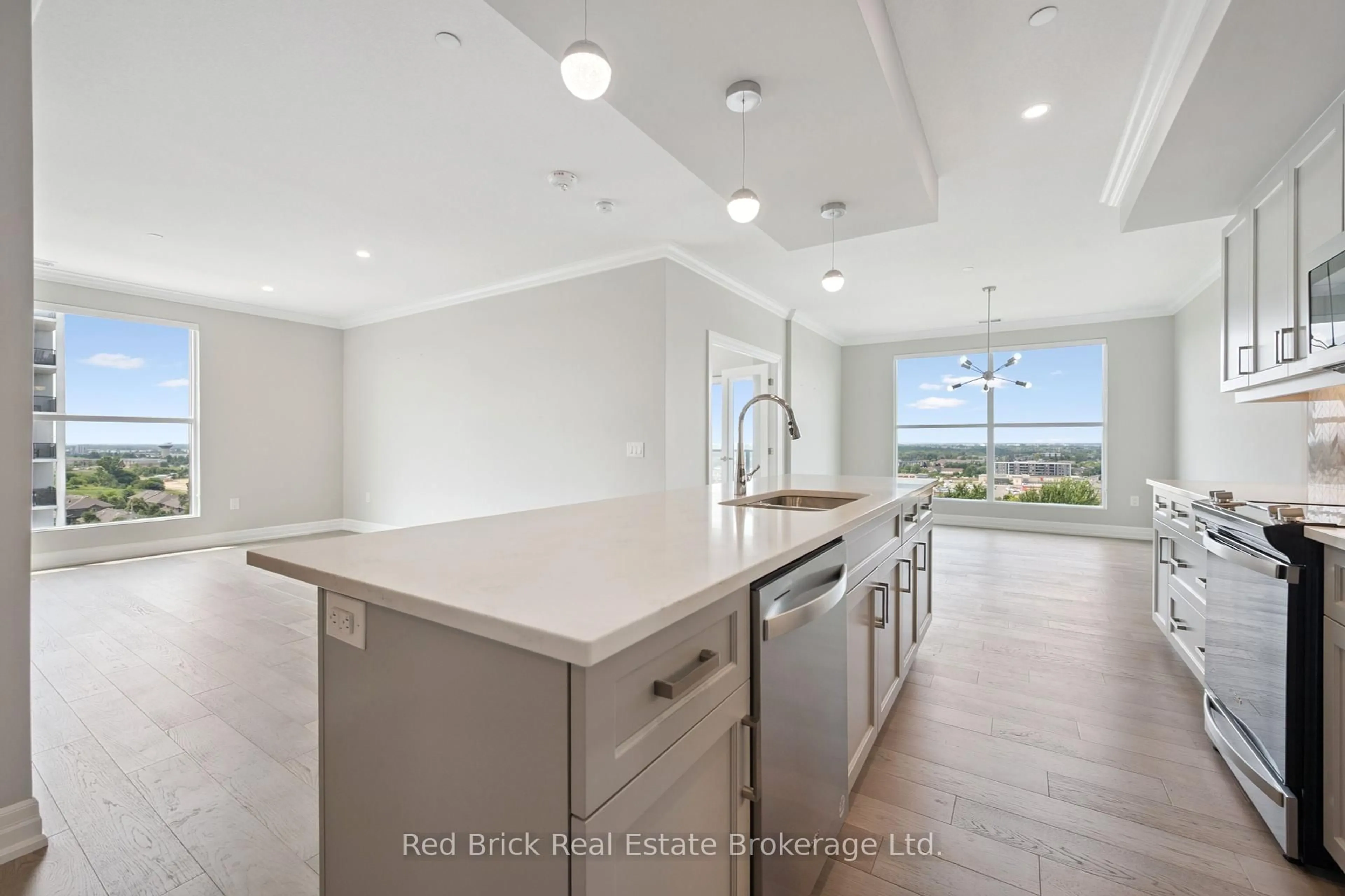 Open concept kitchen, ceramic/tile floor for 1880 GORDON St #805, Guelph Ontario N1L 0P5