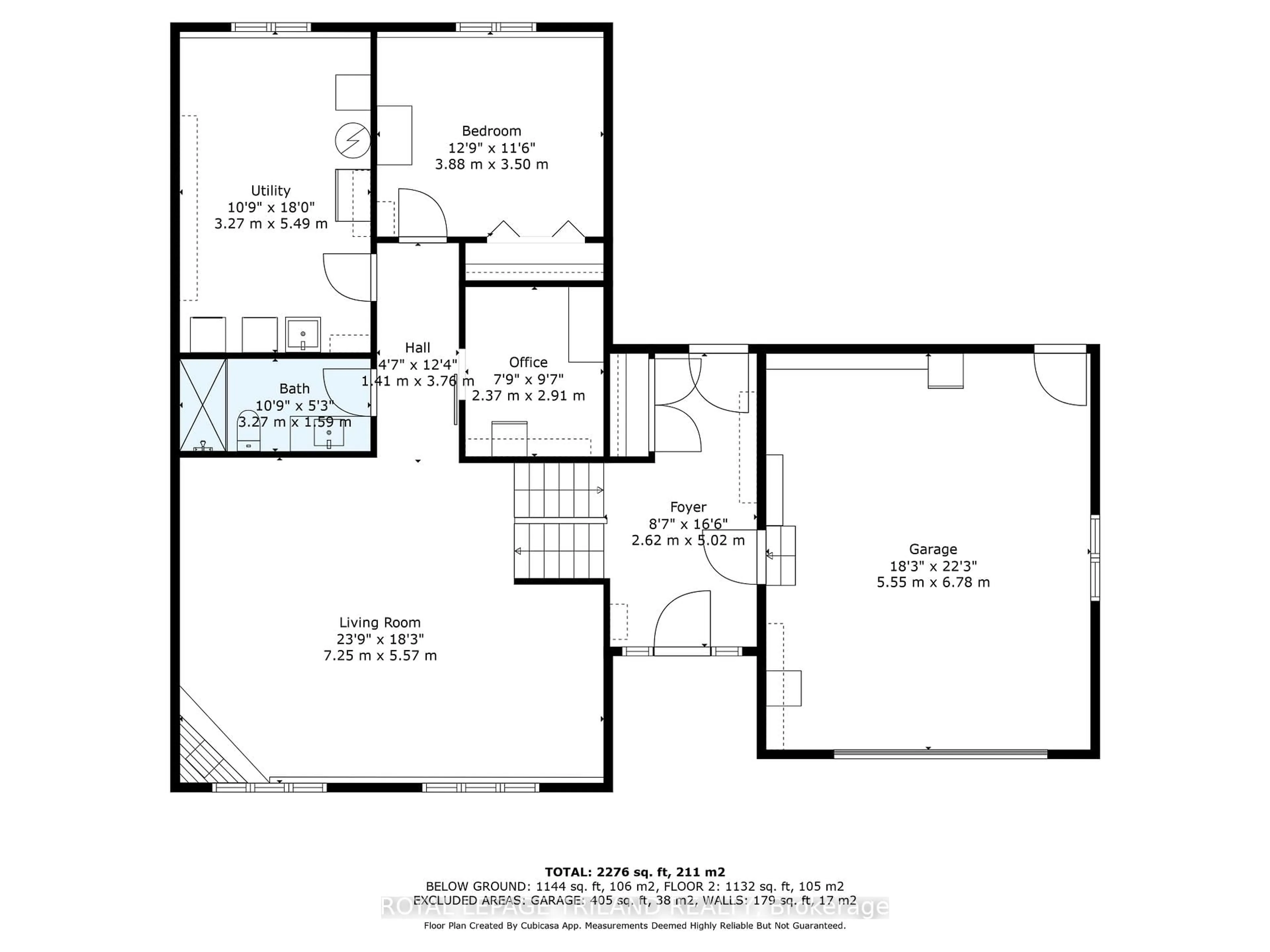 Floor plan for 107 MCKELLAR St, Southwest Middlesex Ontario N0L 1M0