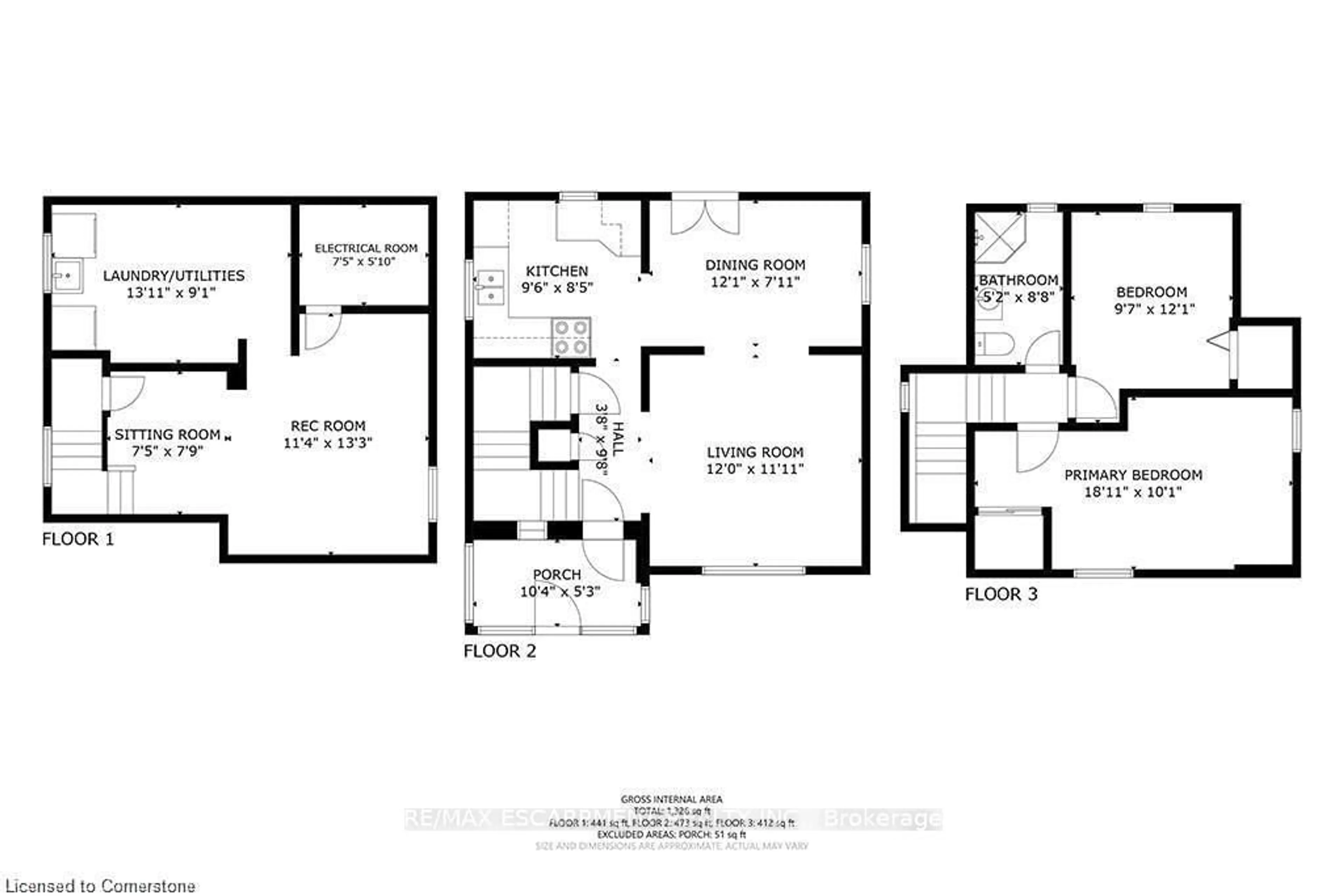 Floor plan for 119 7th St, Hanover Ontario N4N 1G3