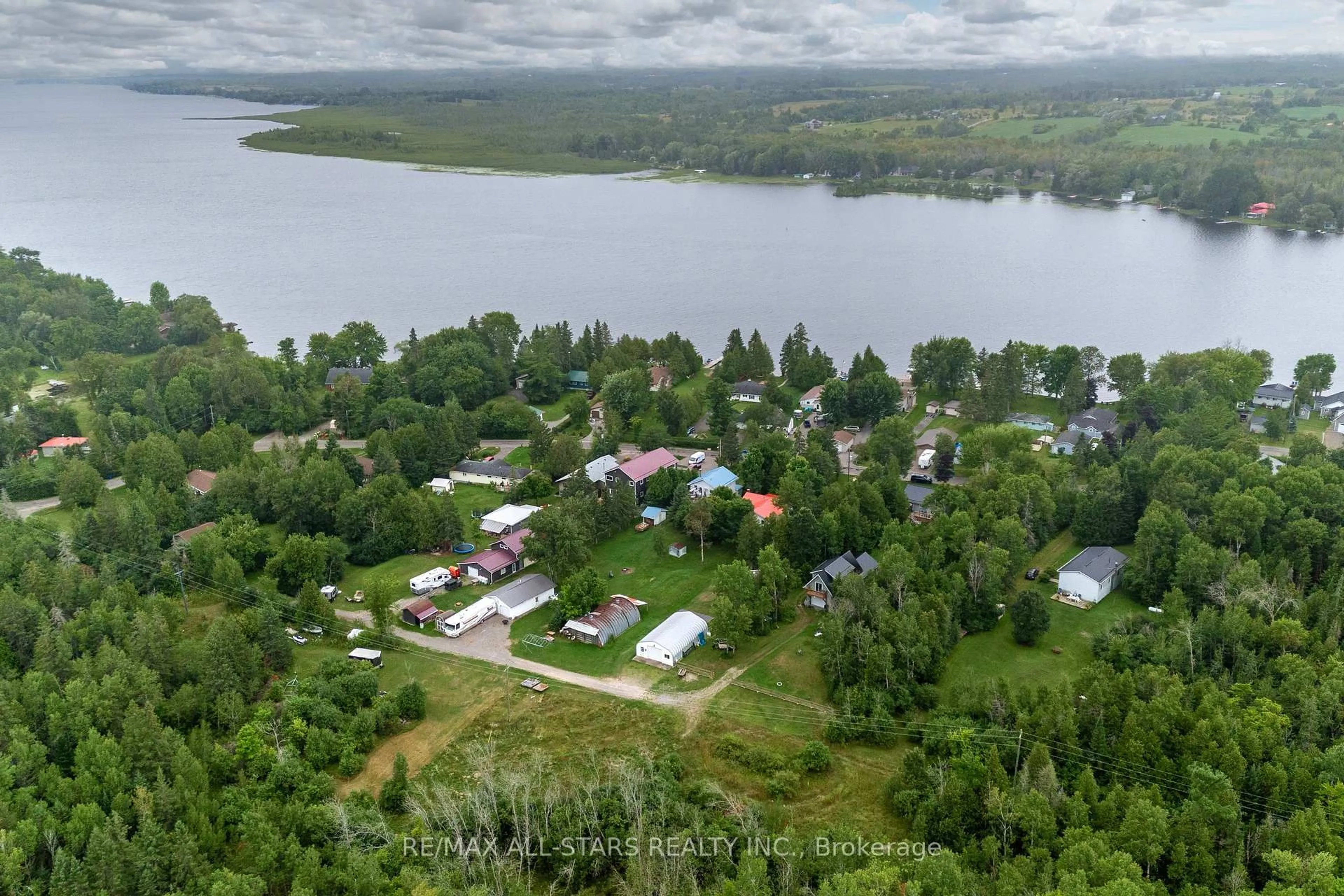 A pic from outside/outdoor area/front of a property/back of a property/a pic from drone, water/lake/river/ocean view for 93 Sturgeon Glen Rd, Kawartha Lakes Ontario K0M 1N0