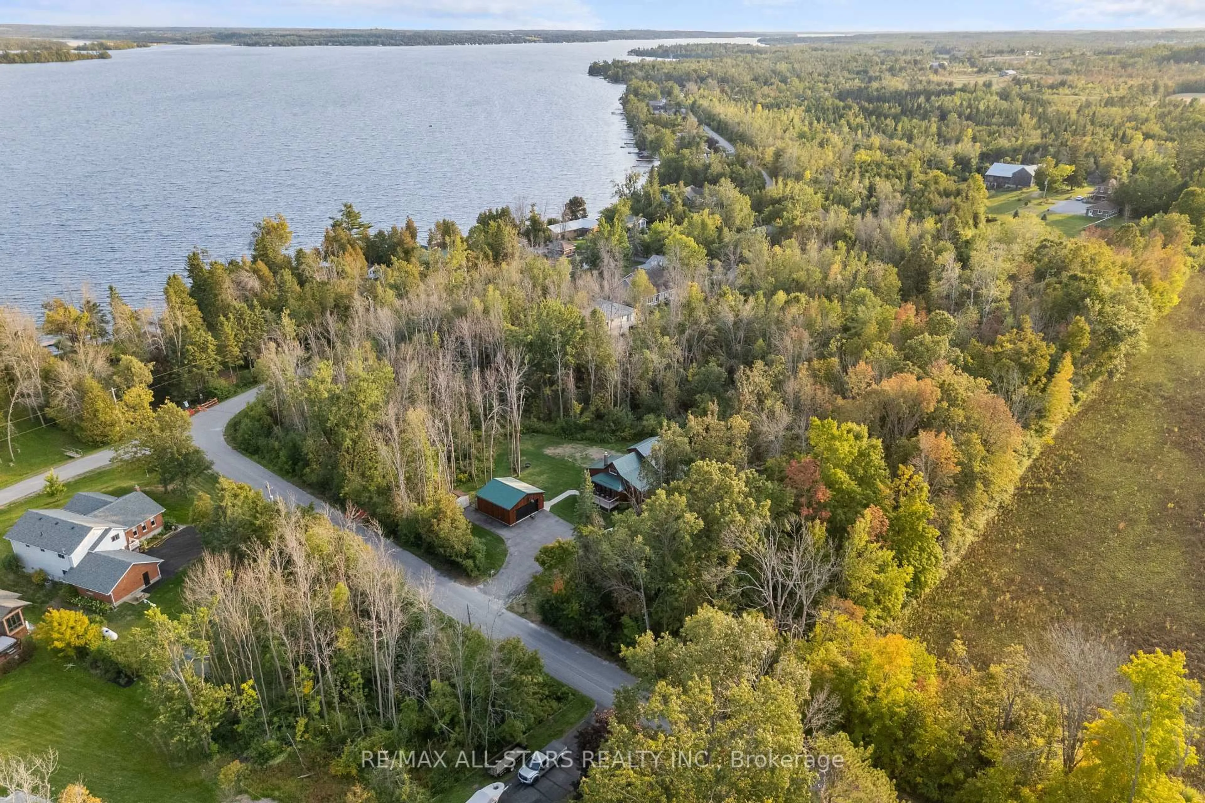A pic from outside/outdoor area/front of a property/back of a property/a pic from drone, water/lake/river/ocean view for 36 Stinson's Bay Rd, Kawartha Lakes Ontario K0M 1N0