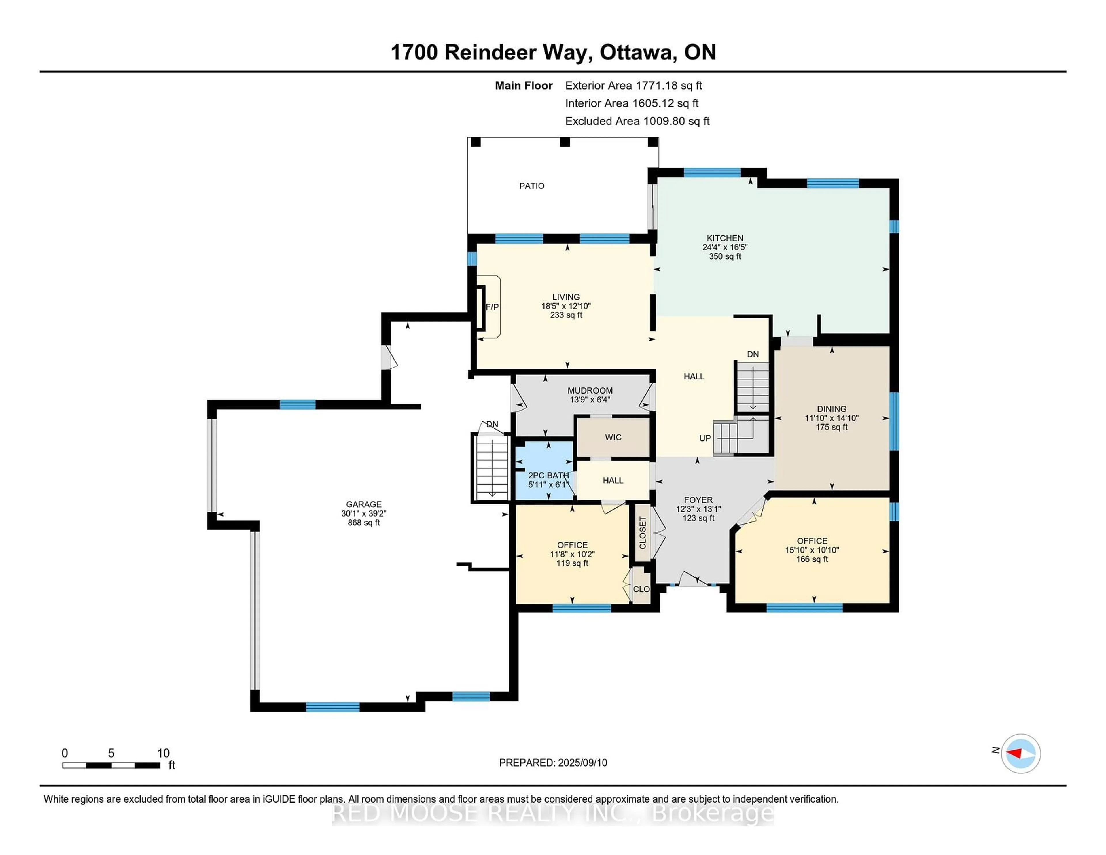 Floor plan for 1700 Reindeer Way, Ottawa Ontario K4P 0A2