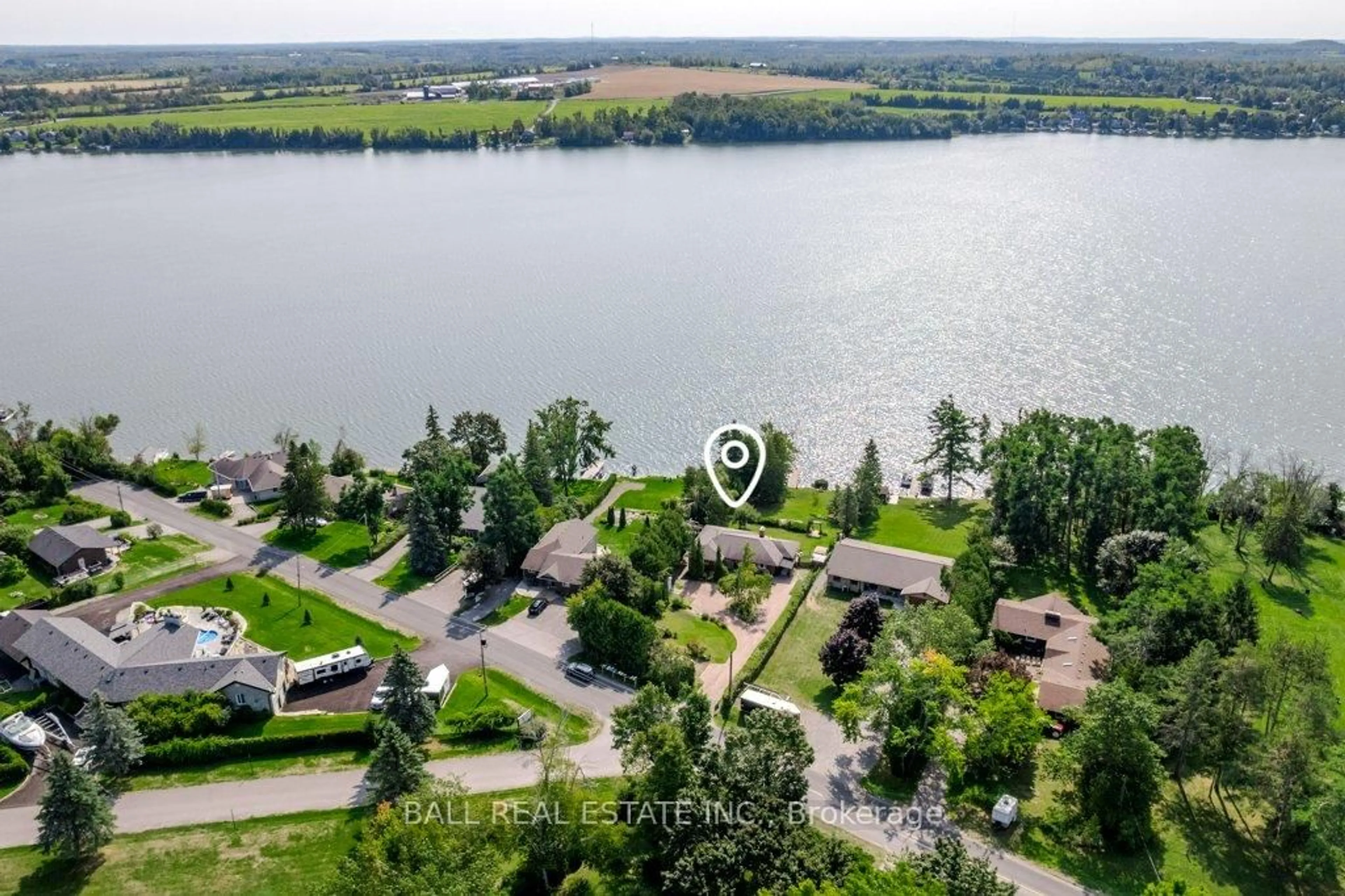 A pic from outside/outdoor area/front of a property/back of a property/a pic from drone, water/lake/river/ocean view for 919 Skyline Rd, Selwyn Ontario K0L 1T0