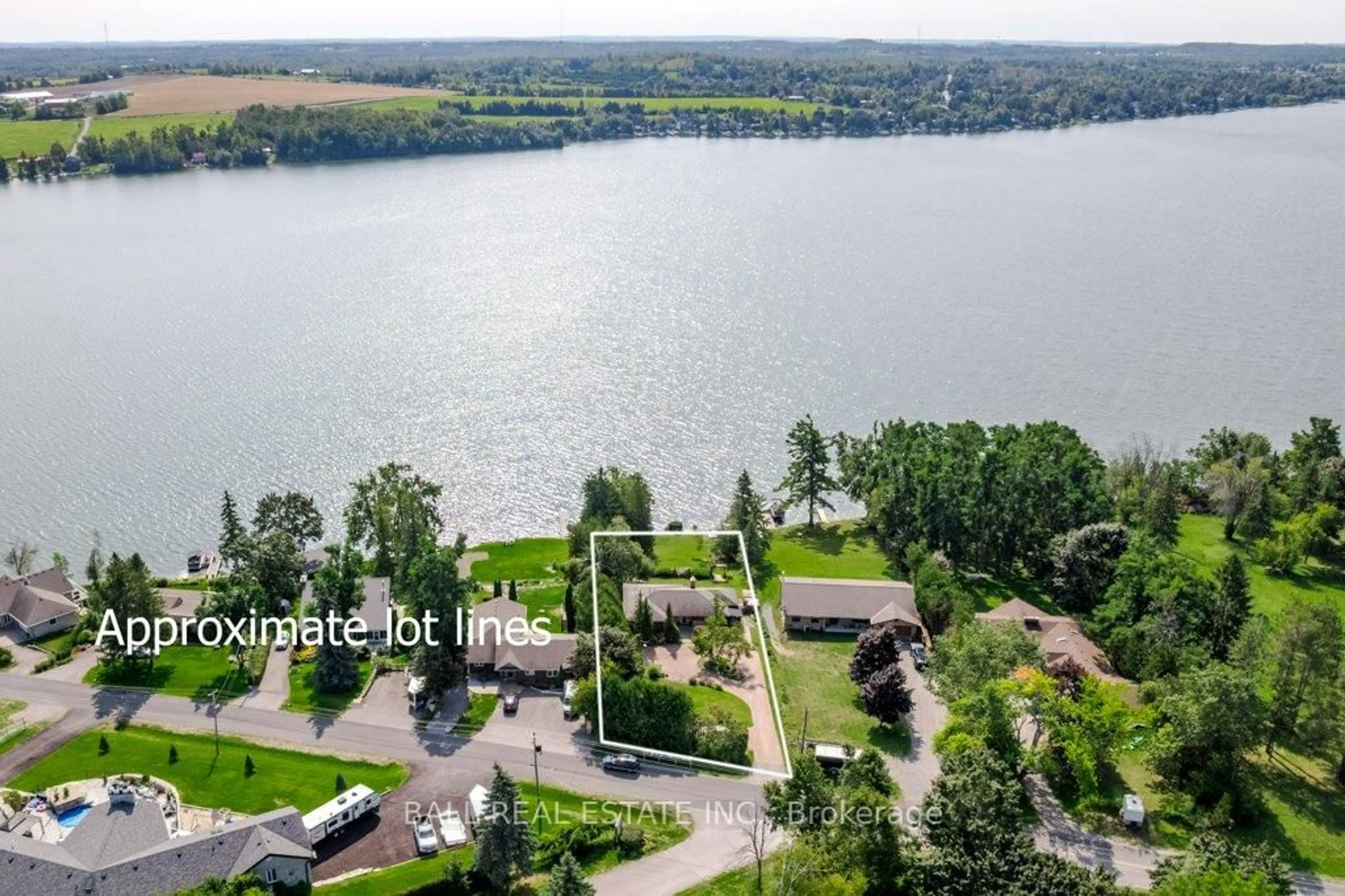 A pic from outside/outdoor area/front of a property/back of a property/a pic from drone, water/lake/river/ocean view for 919 Skyline Rd, Selwyn Ontario K0L 1T0
