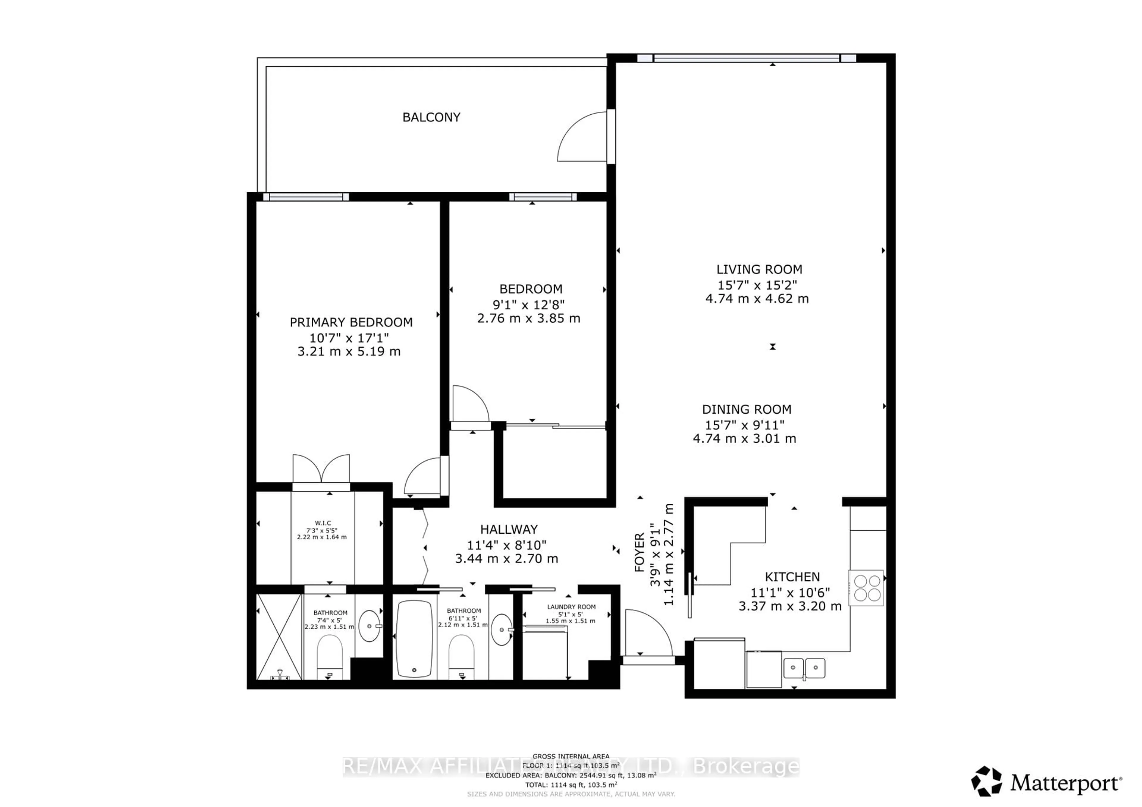 Floor plan for 55 Water St #802, Brockville Ontario K6V 1A3