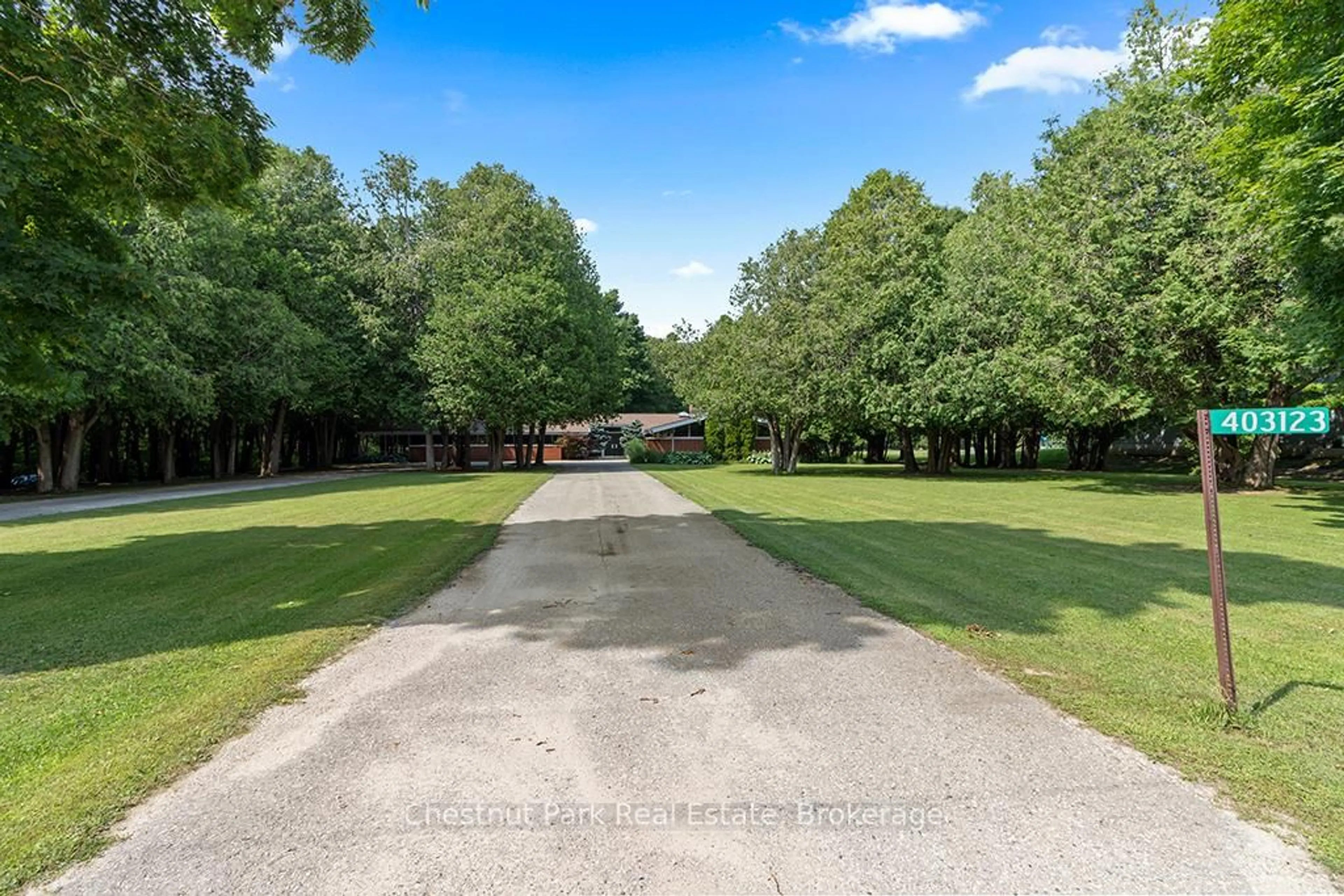 A pic from outside/outdoor area/front of a property/back of a property/a pic from drone, unknown for 403123 Grey Road 4 Rd, West Grey Ontario N0G 1R0