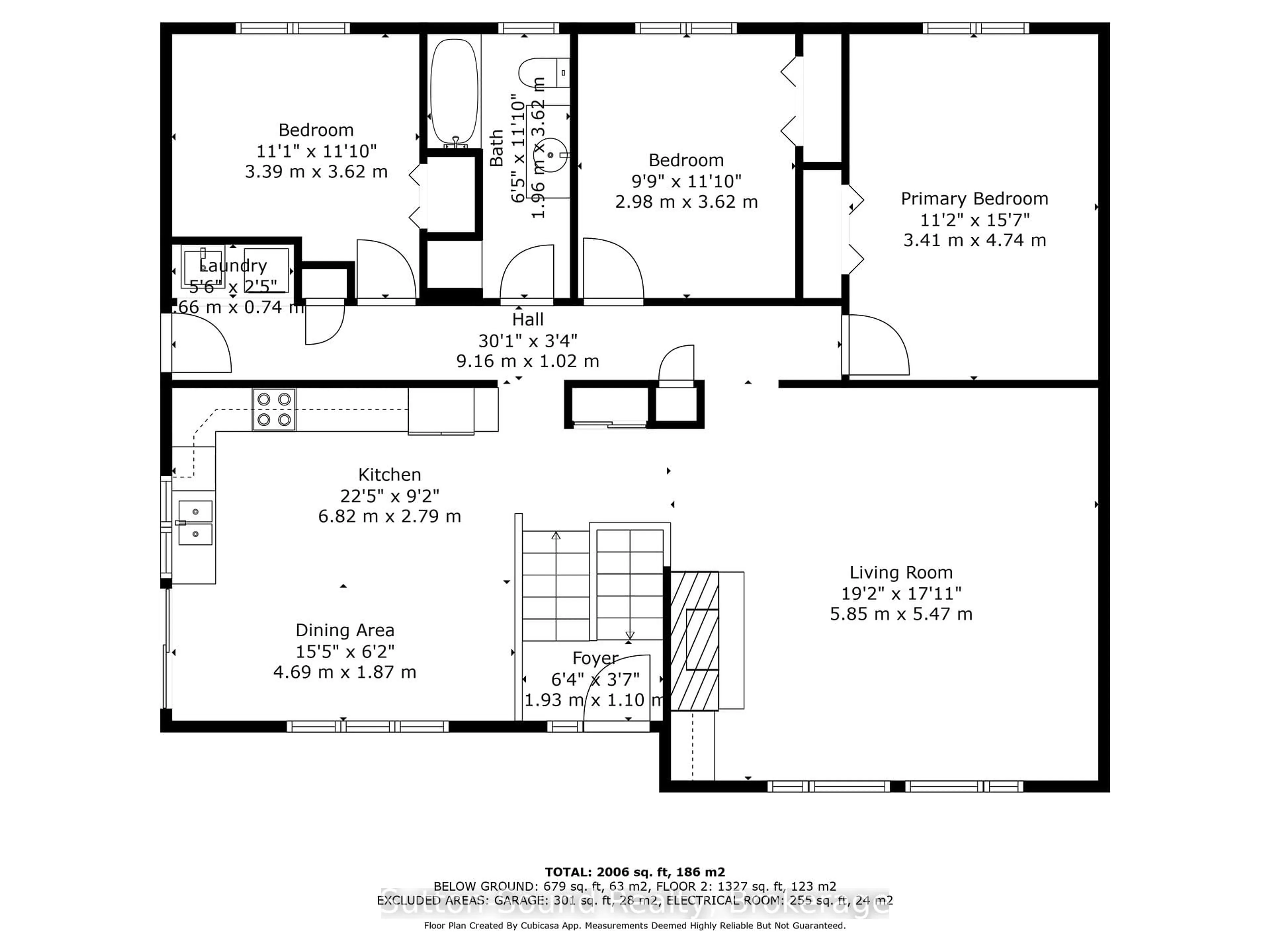 Floor plan for 403 Simcoe Ave, South Bruce Peninsula Ontario N0H 2G0