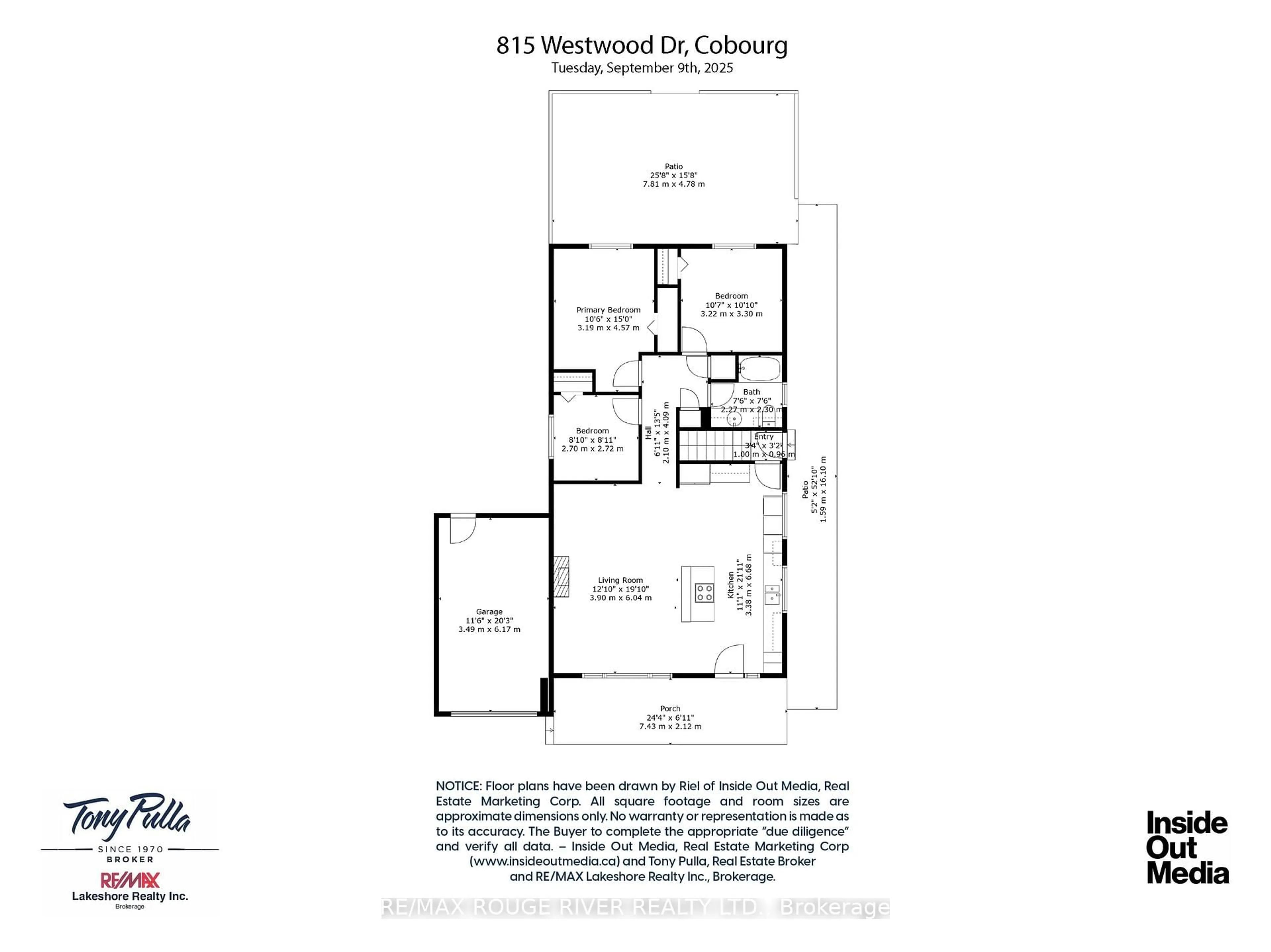 Floor plan for 815 WESTWOOD Dr, Cobourg Ontario K9A 4W1