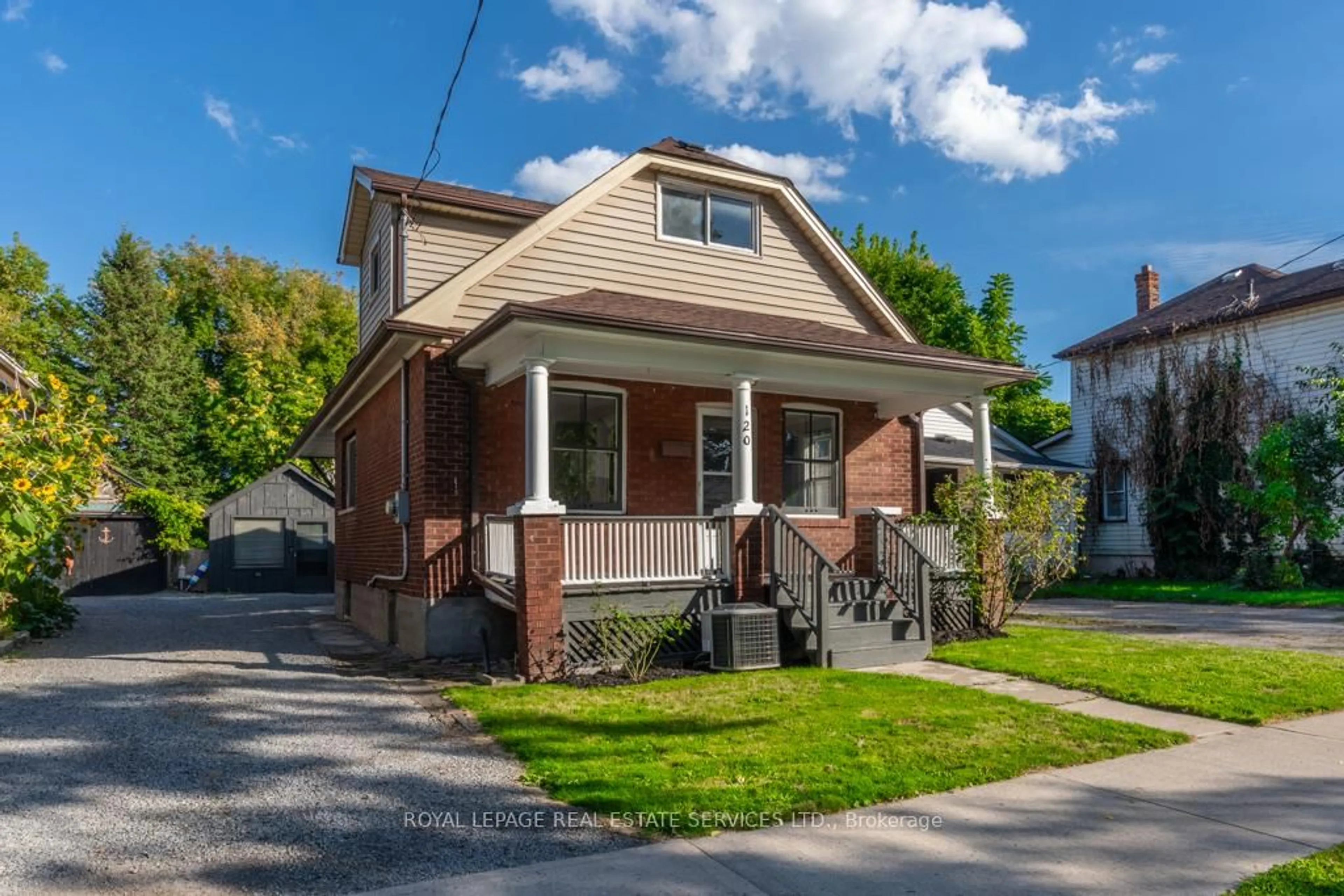 Home with brick exterior material, street for 120 Page St, St. Catharines Ontario L2R 4A9