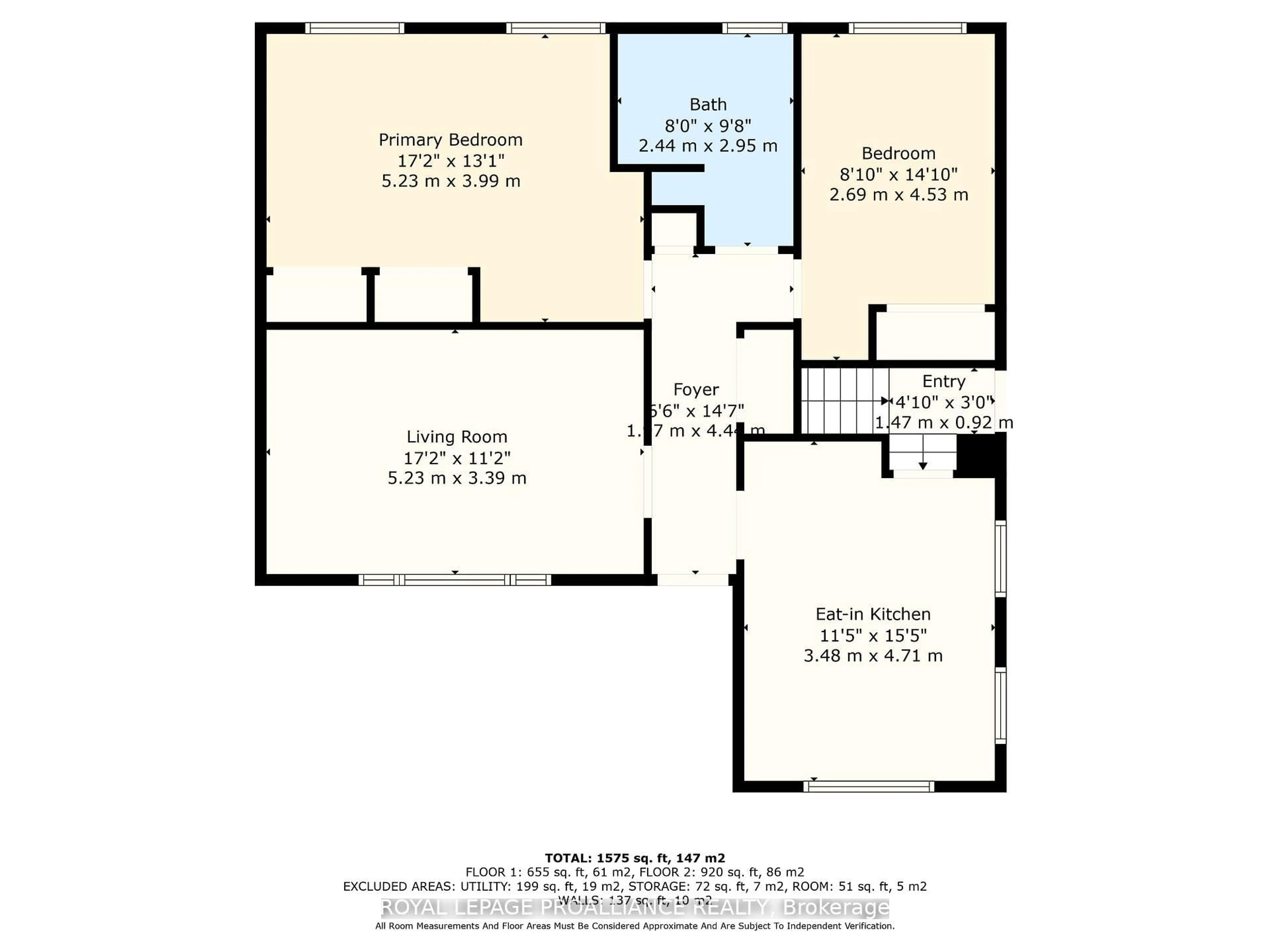 Floor plan for 556 Sinclair St, Cobourg Ontario K9A 2Y7