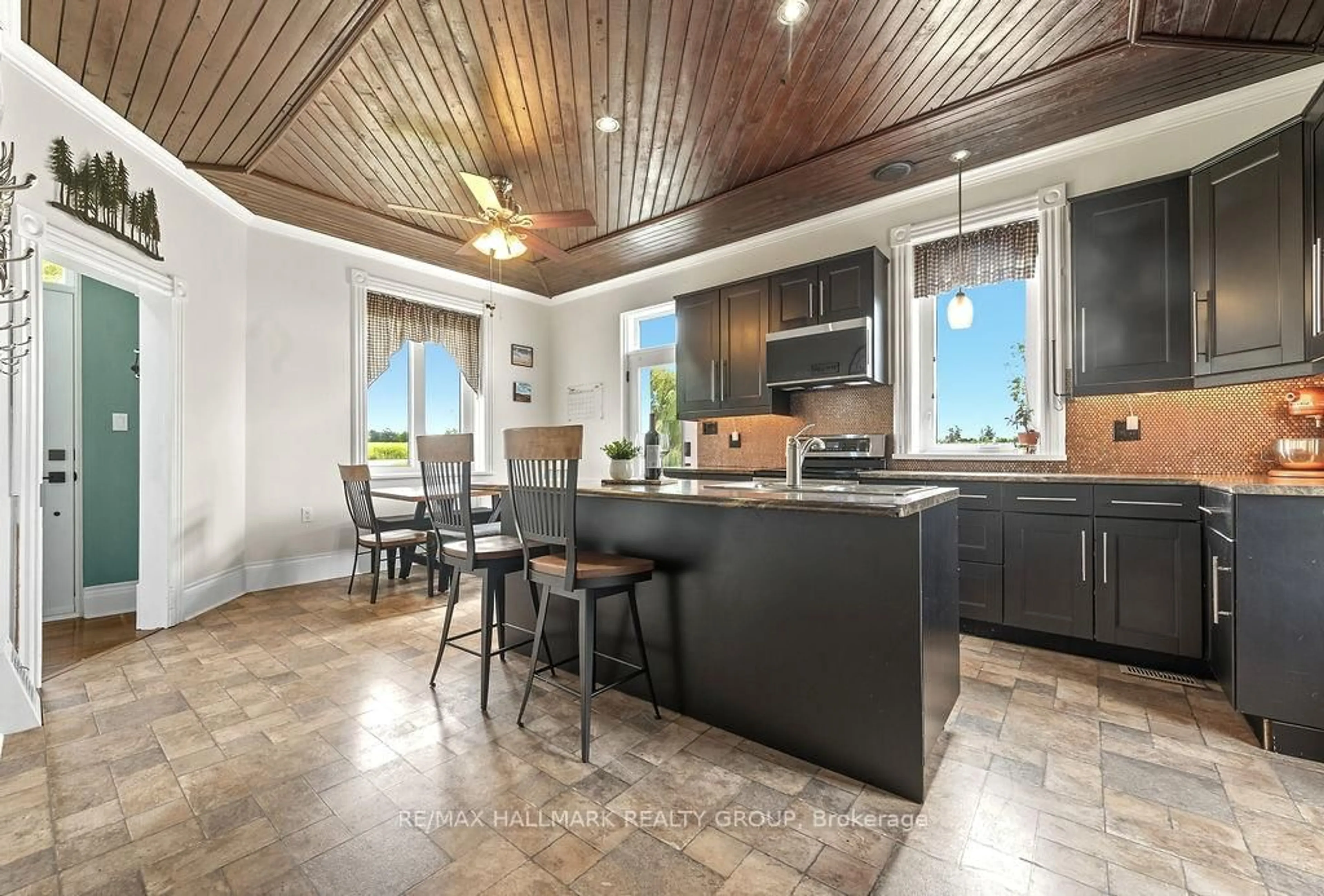 Open concept kitchen, ceramic/tile floor for 1285 Foresters Falls Rd, Cobden Ontario K0J 1K0
