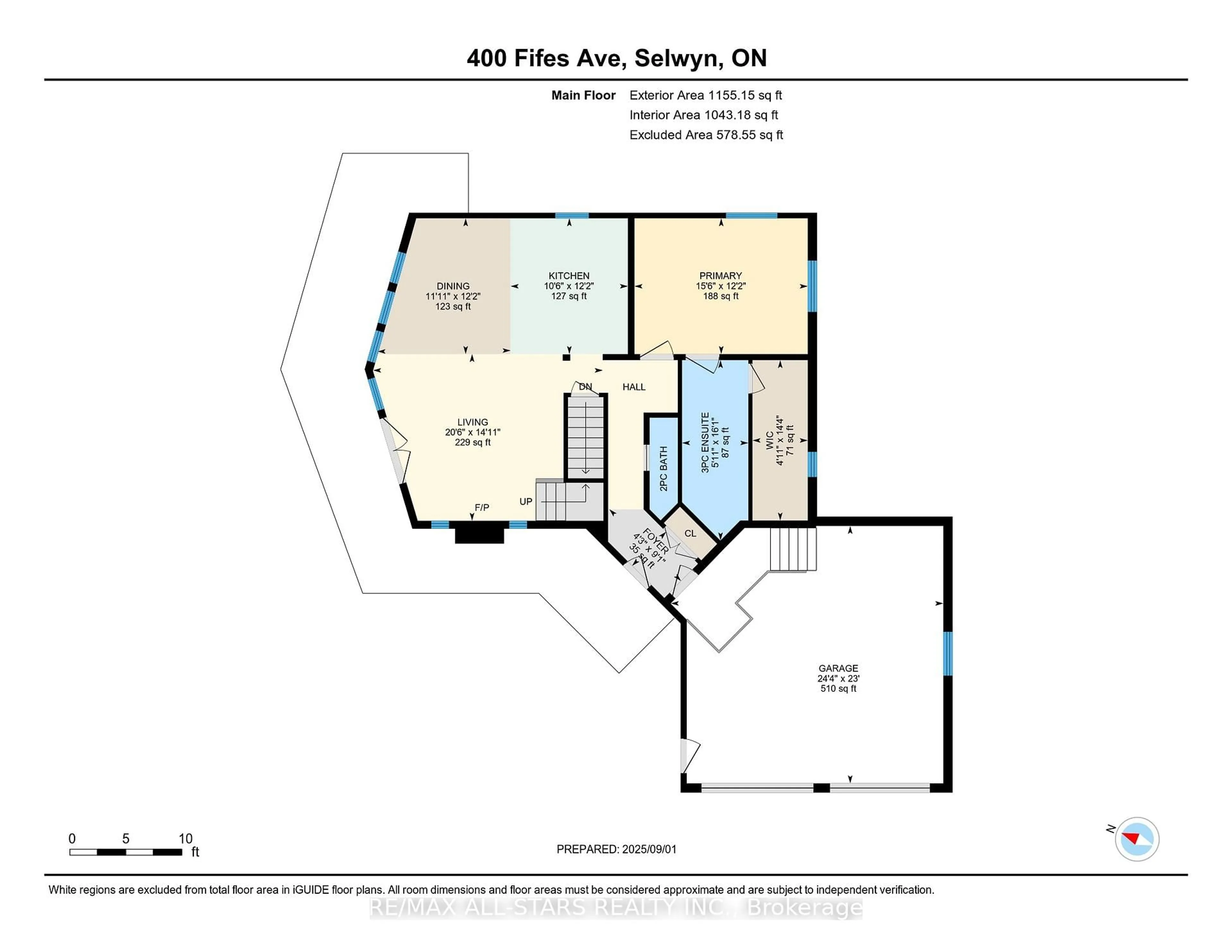 Floor plan for 400 Fife Ave, Selwyn Ontario K9J 0C6