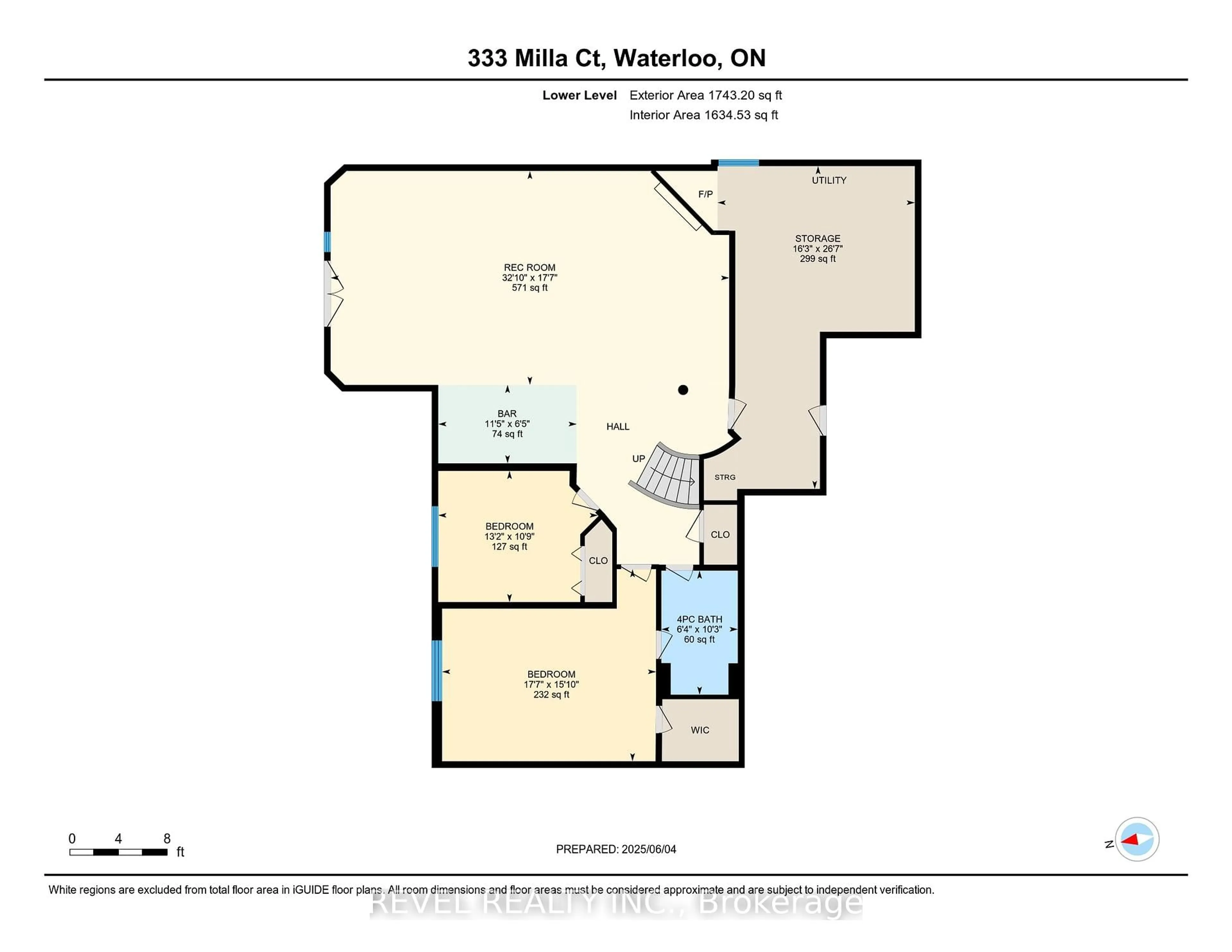 Floor plan for 333 Milla Crt, Waterloo Ontario N2L 6N4