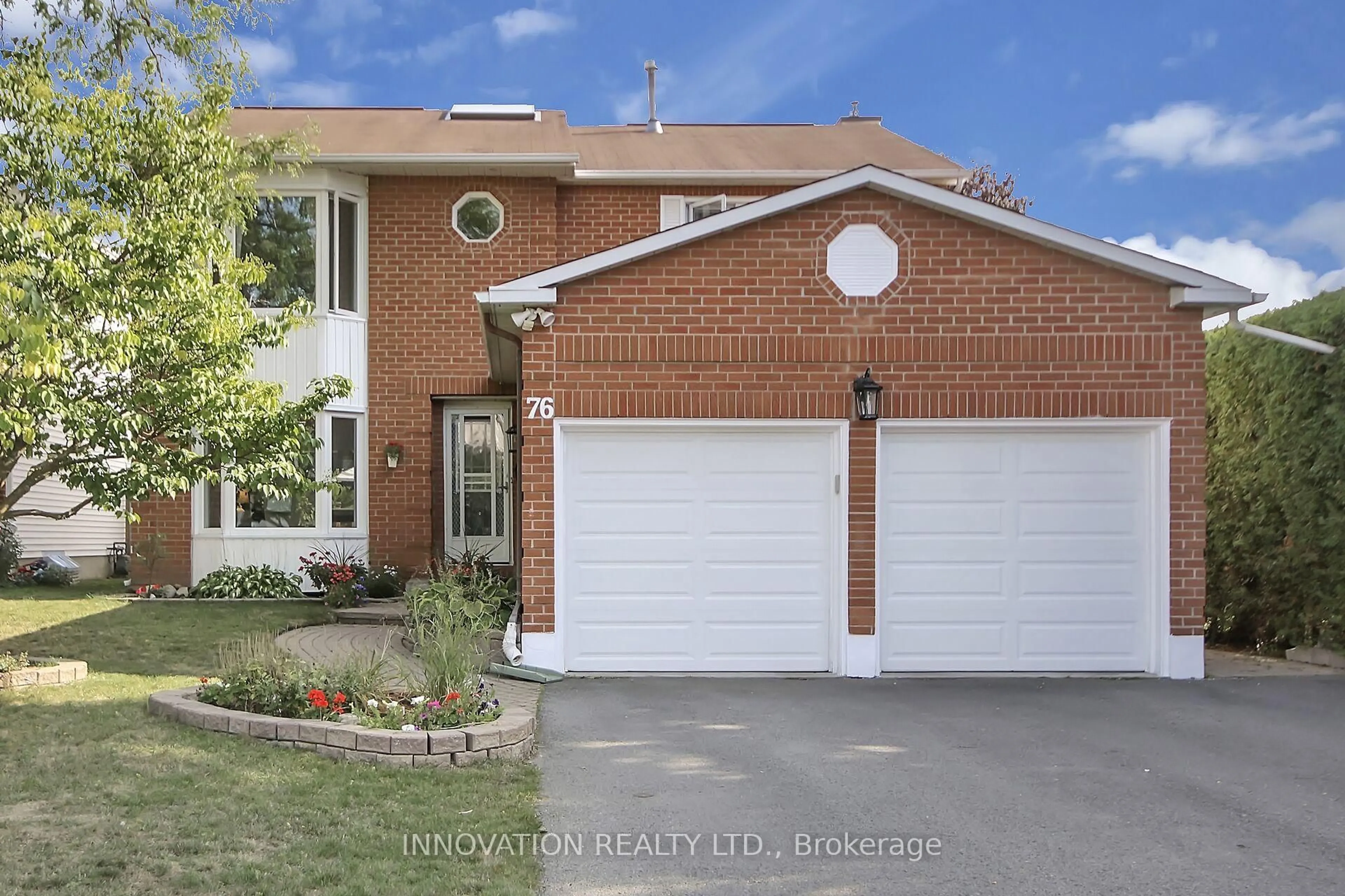Home with brick exterior material, street for 76 Chickasaw Cres, Kanata Ontario K2M 1M7