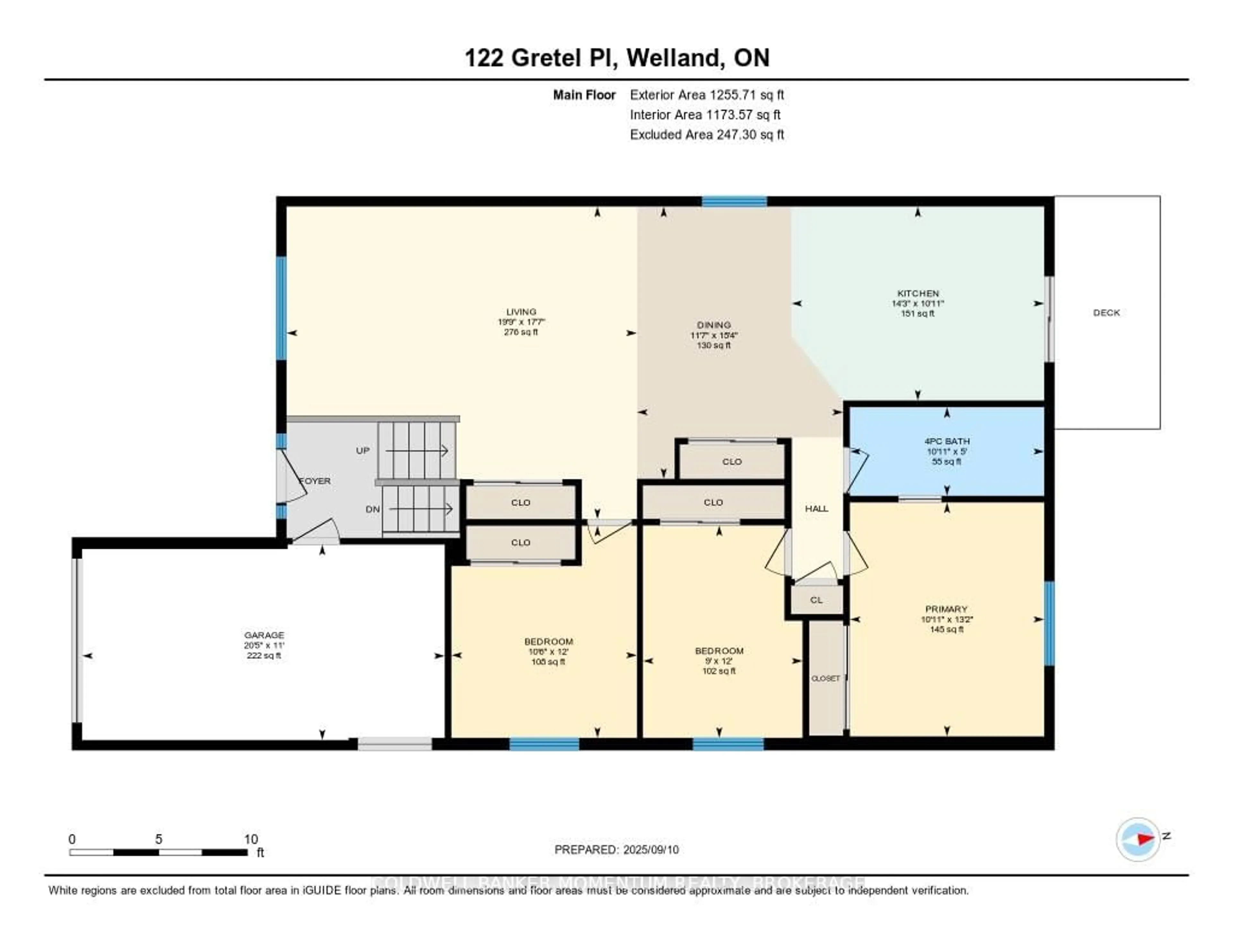 Floor plan for 122 Gretel Dr, Welland Ontario L3C 7H5