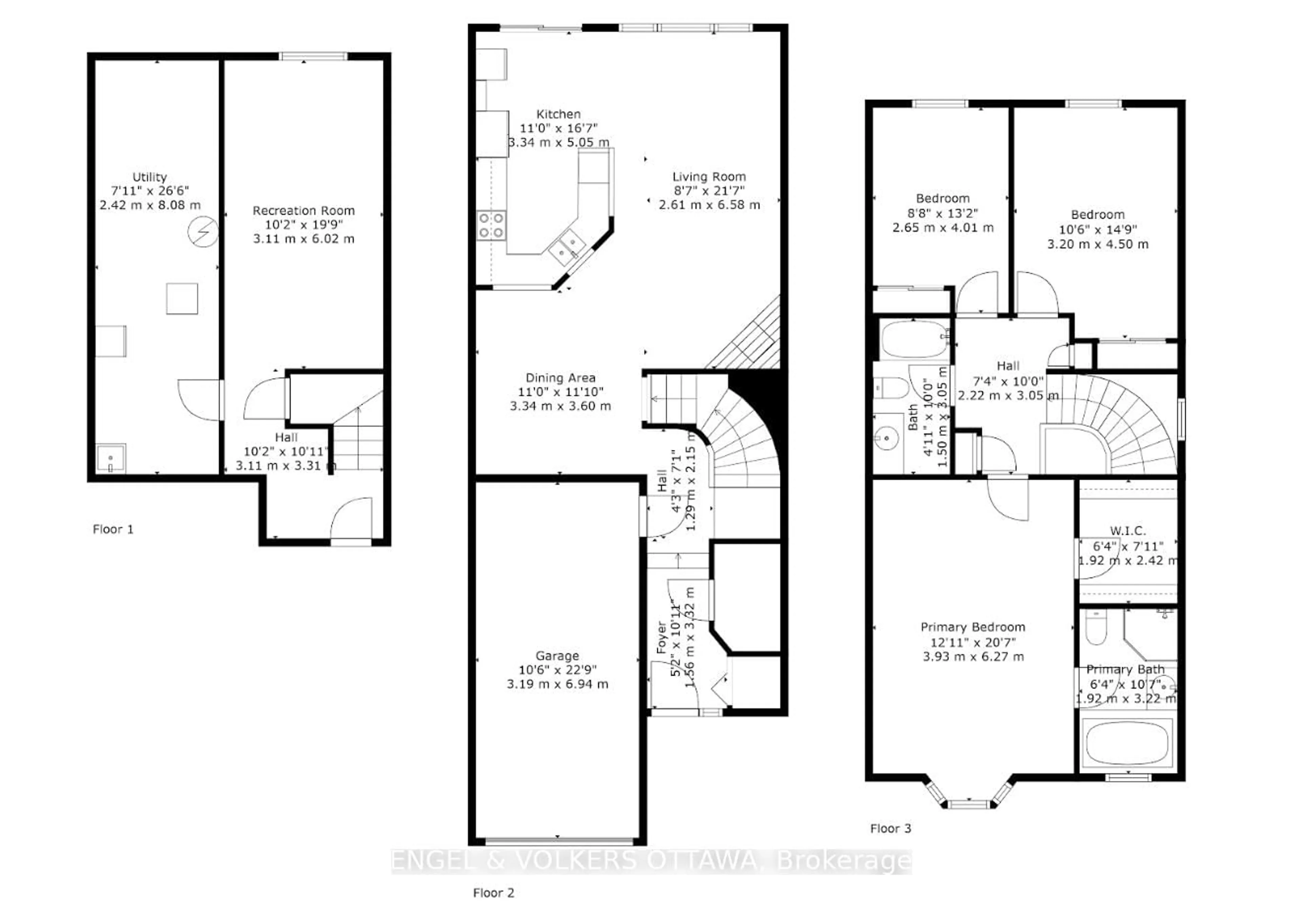 Floor plan for 135 Challenge Cres, Ottawa Ontario K4A 0T9
