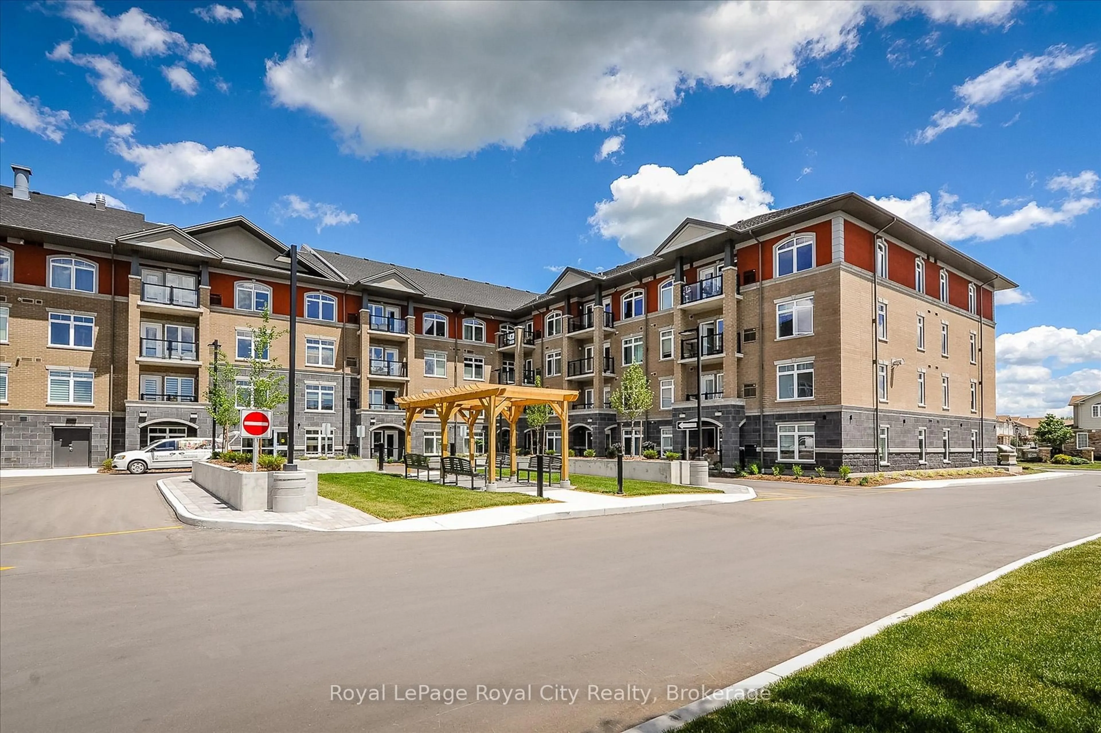 A pic from outside/outdoor area/front of a property/back of a property/a pic from drone, unknown for 106 Bard Blvd #202, Guelph Ontario N1L 0L8
