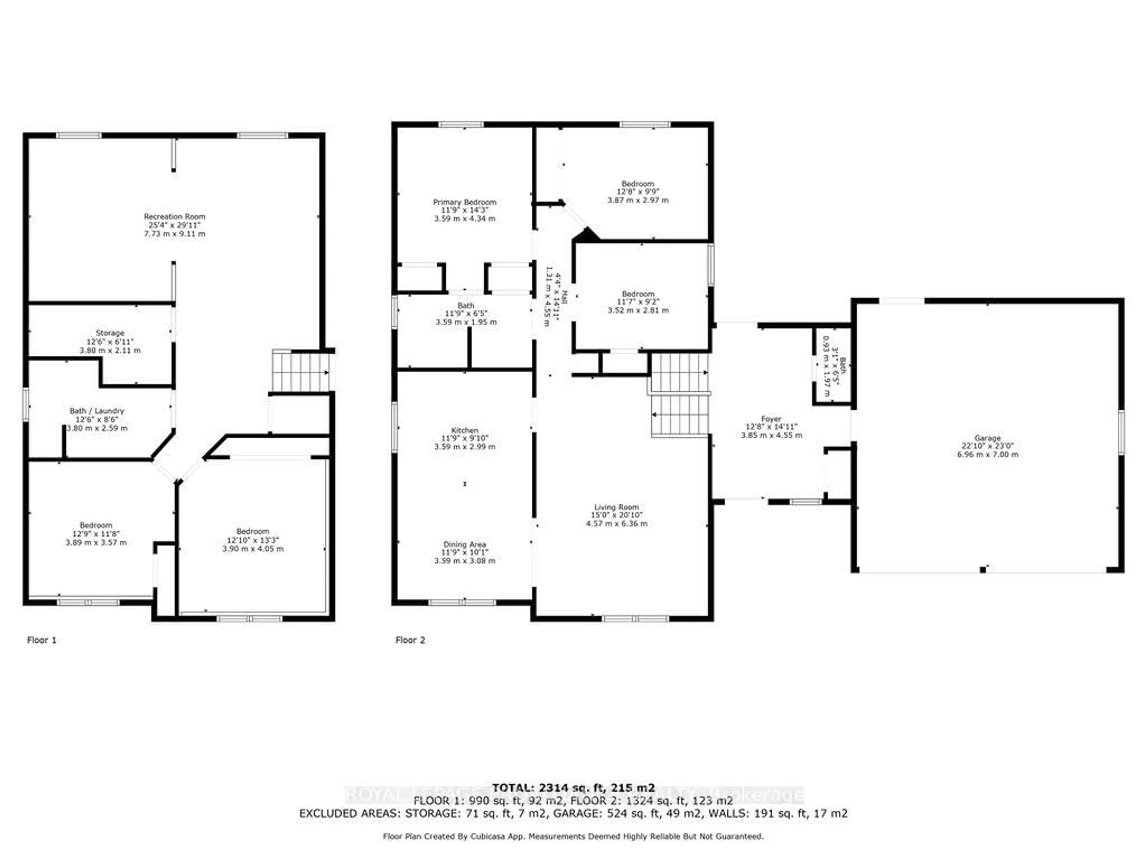 Floor plan for 16868 Telephone Rd, Ingleside Ontario K8V 5P4