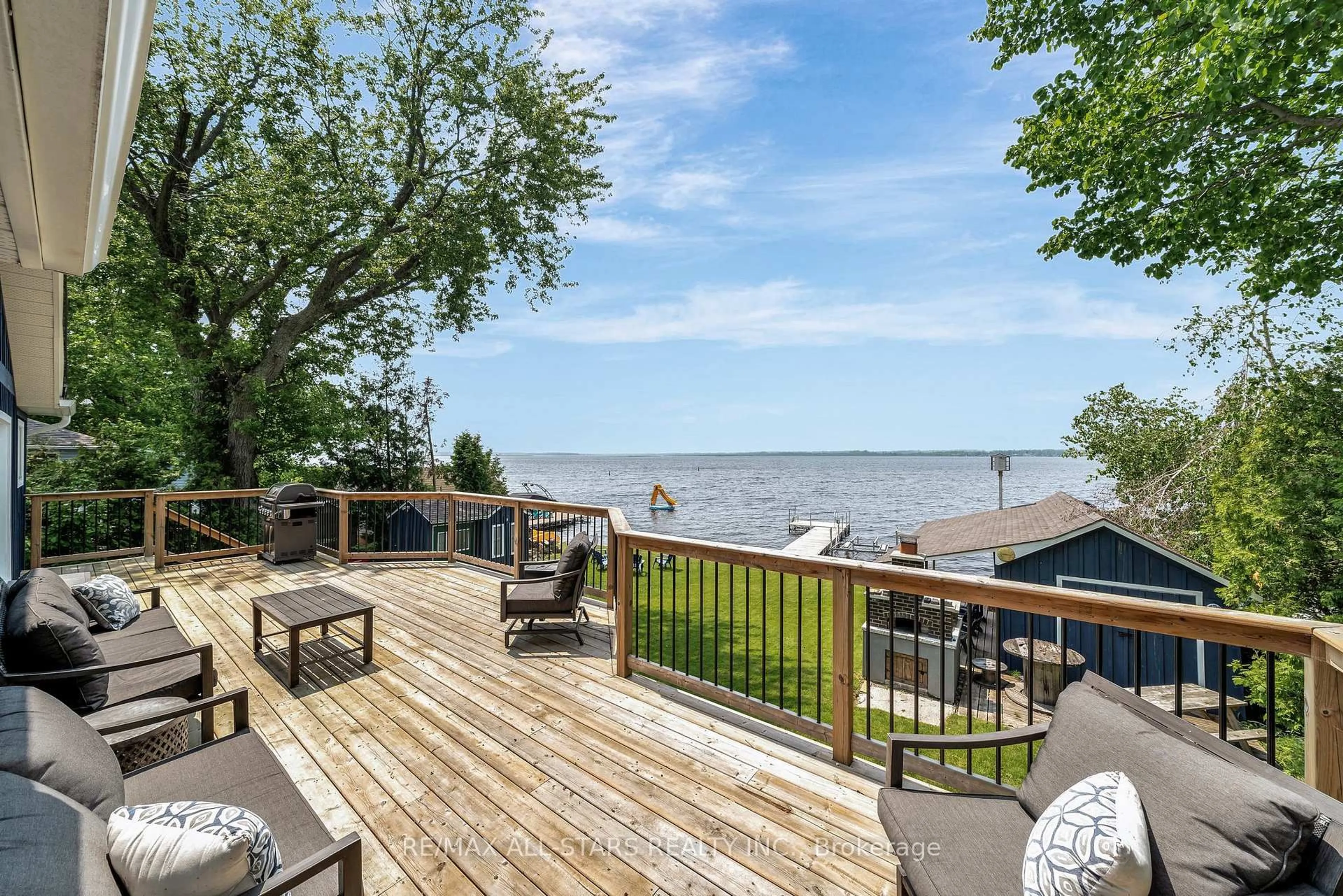 Patio, water/lake/river/ocean view for 267 Snug Harbour Rd, Kawartha Lakes Ontario K9V 4R4