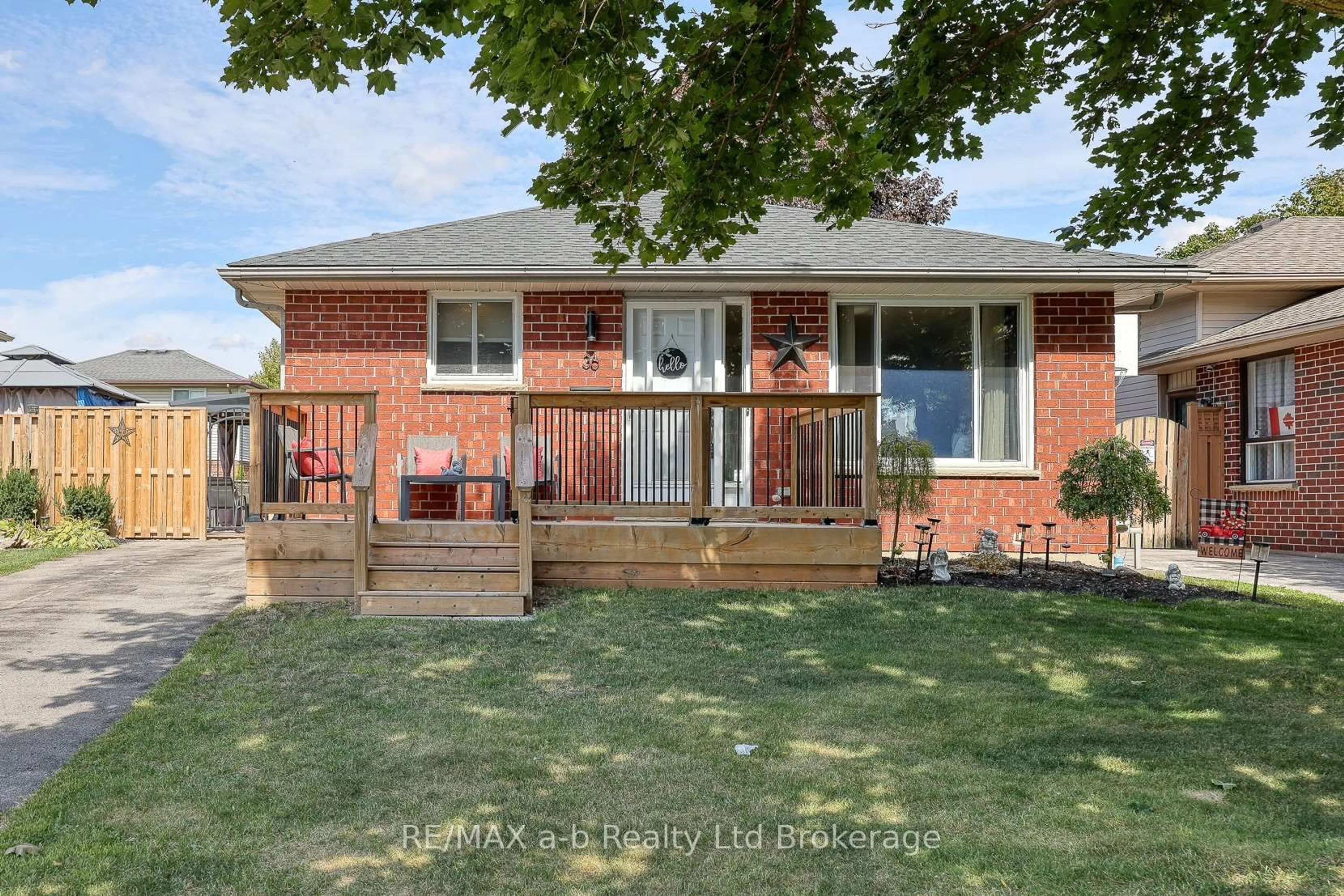 Home with brick exterior material, street for 36 Portsmouth Rd, London East Ontario N5V 4E2