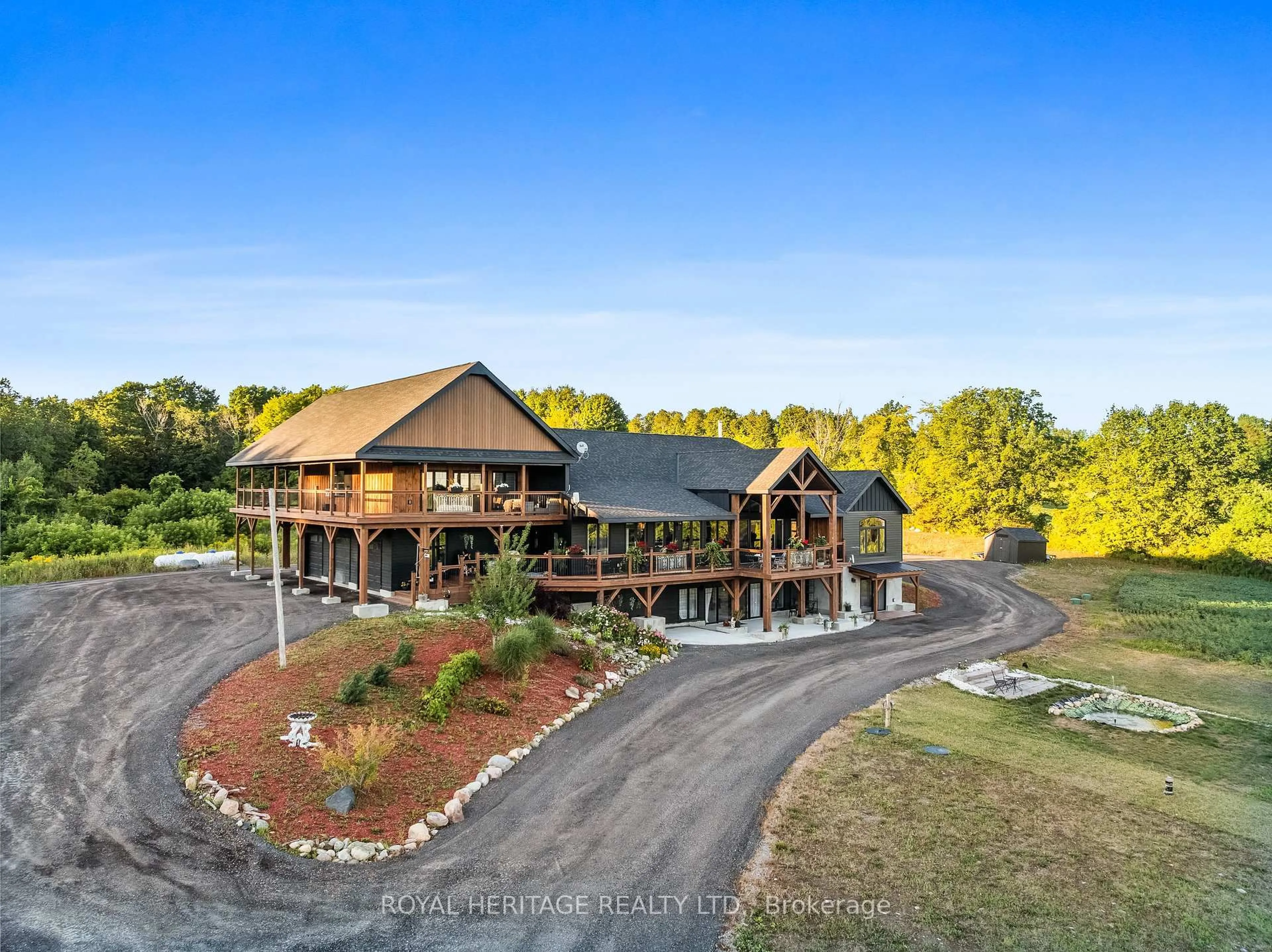 A pic from outside/outdoor area/front of a property/back of a property/a pic from drone, water/lake/river/ocean view for 150 Long Reach Rd, Brighton Ontario K0K 1H0