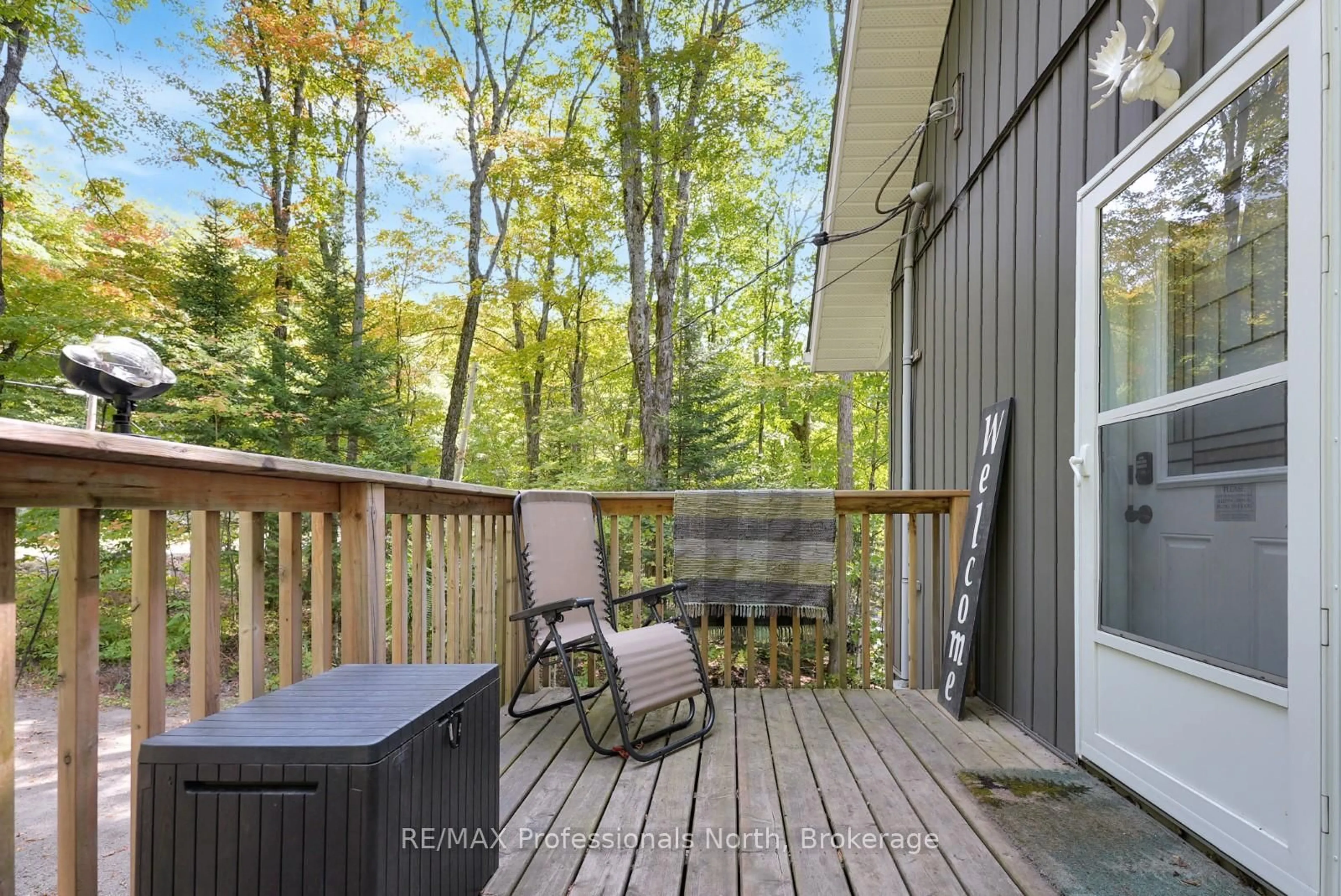 Patio, forest/trees view for 1145 Wenona Lake Rd, Dysart et al Ontario K0M 1S0