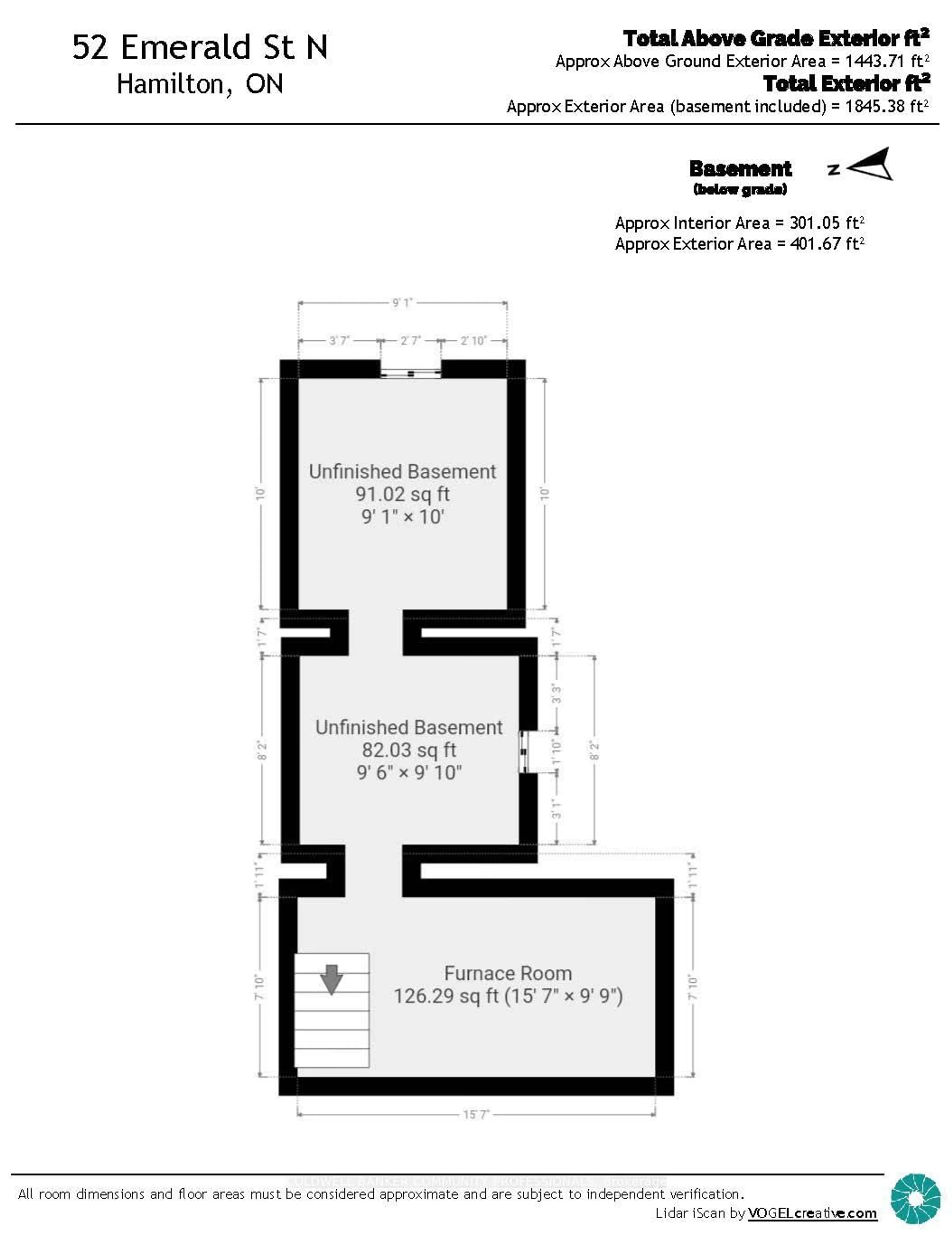 Floor plan for 52 Emerald St, Hamilton Ontario L8L 5K3