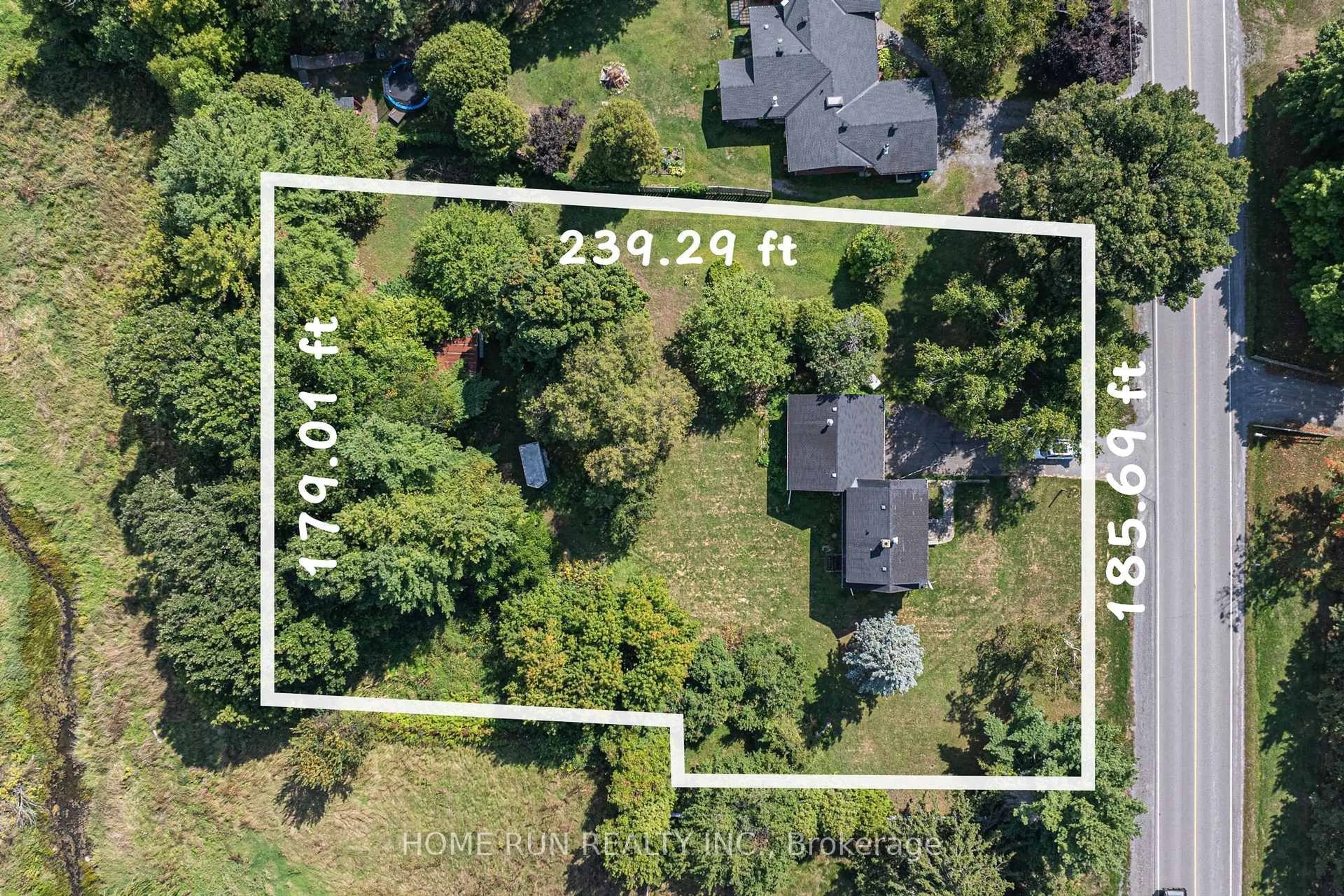A pic from outside/outdoor area/front of a property/back of a property/a pic from drone, street for 5687 First Line Rd, Kars Ontario K0A 2E0