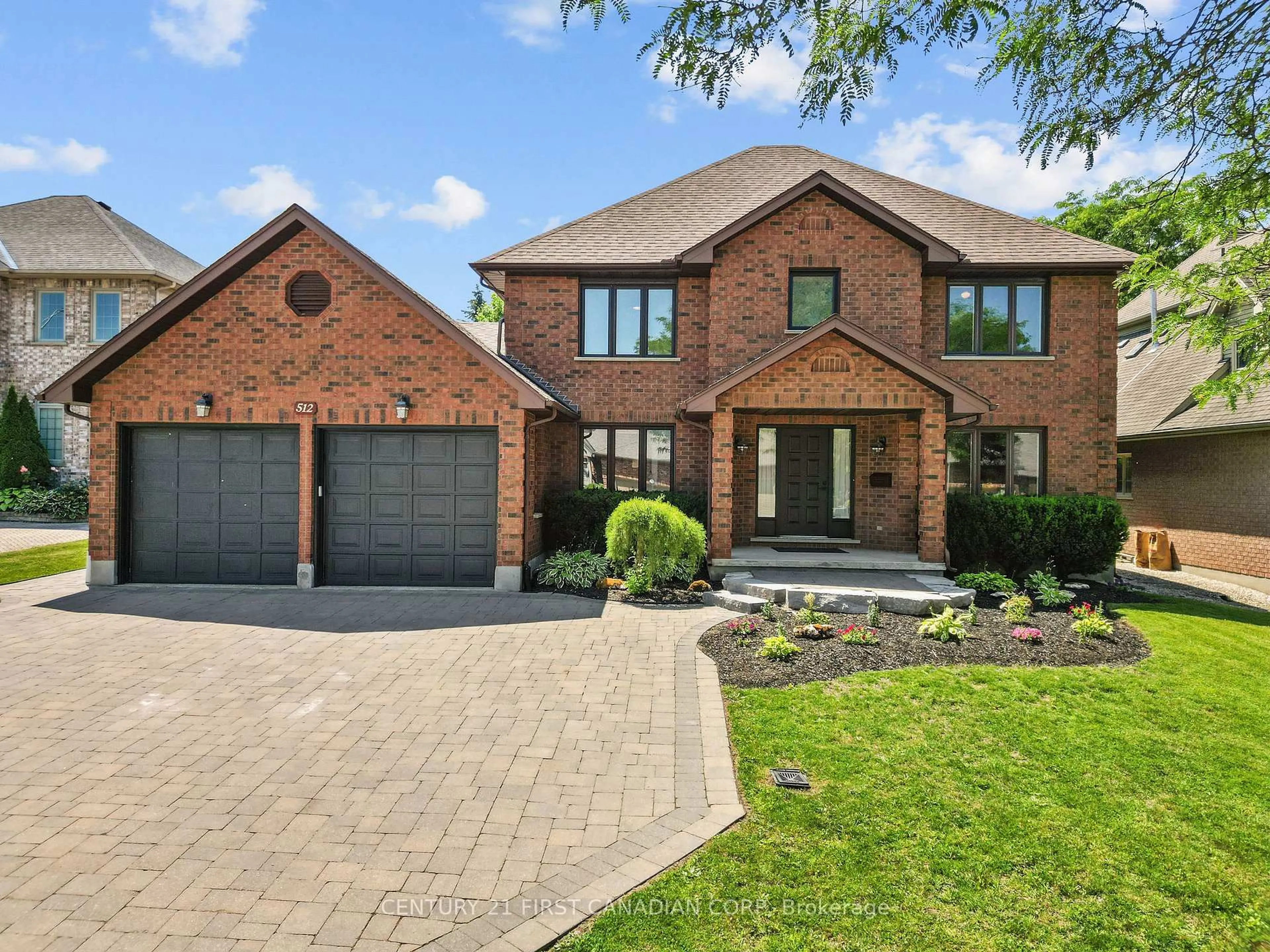 Home with brick exterior material, street for 512 Rosecliffe Terr, London South Ontario N6K 4H5