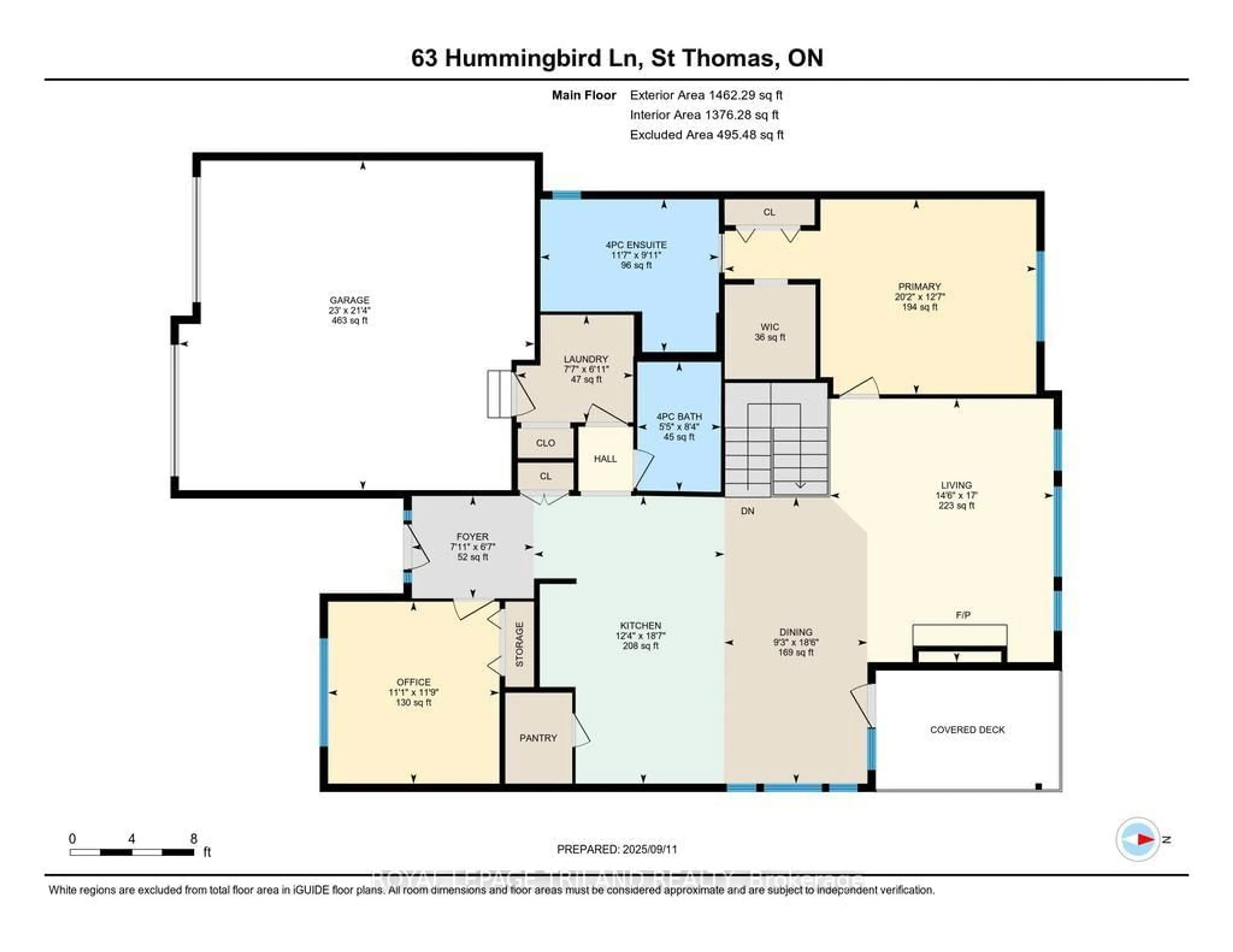 Floor plan for 63 HUMMINGBIRD Lane, St. Thomas Ontario N5R 6M8