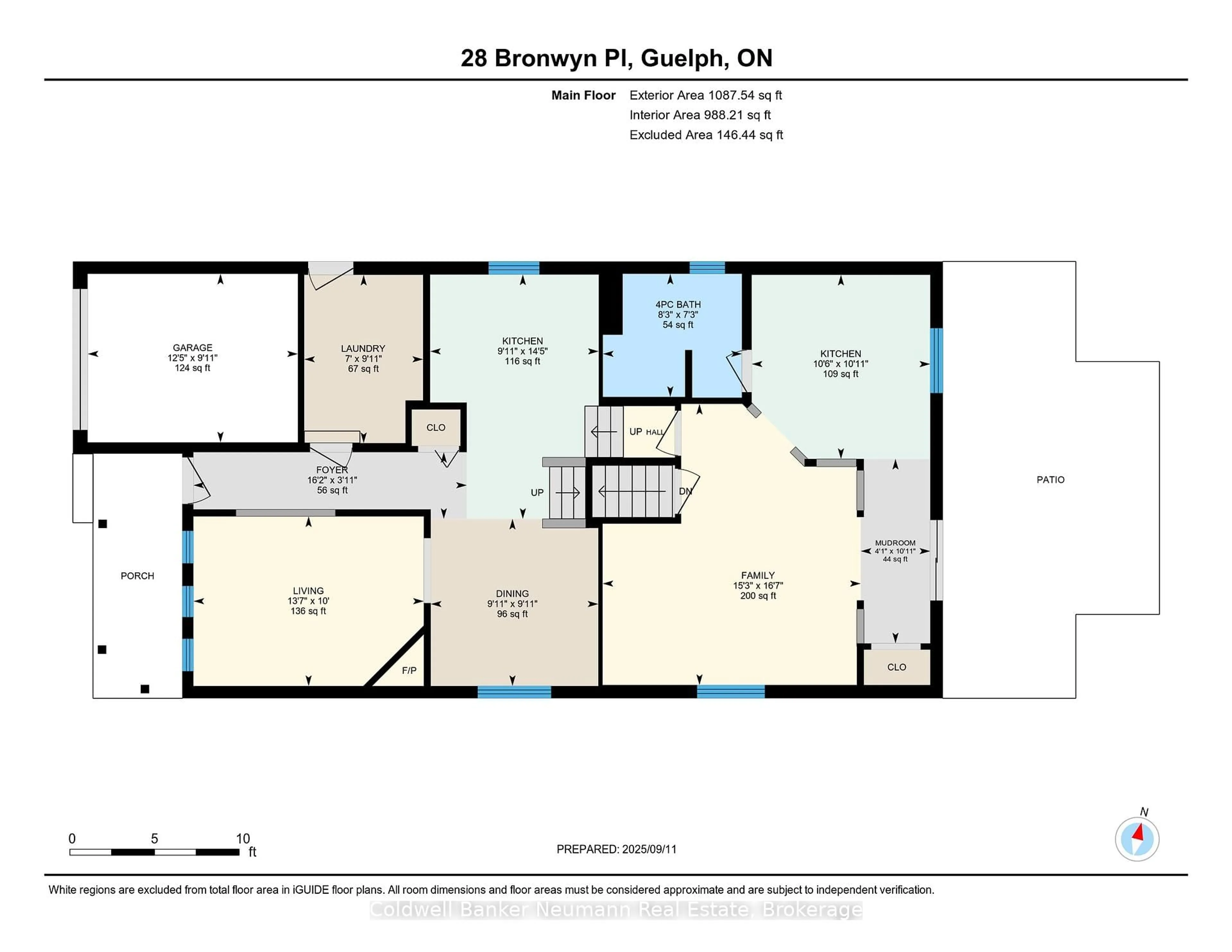 Floor plan for 28 Bronwyn Pl, Guelph Ontario N1K 1X1