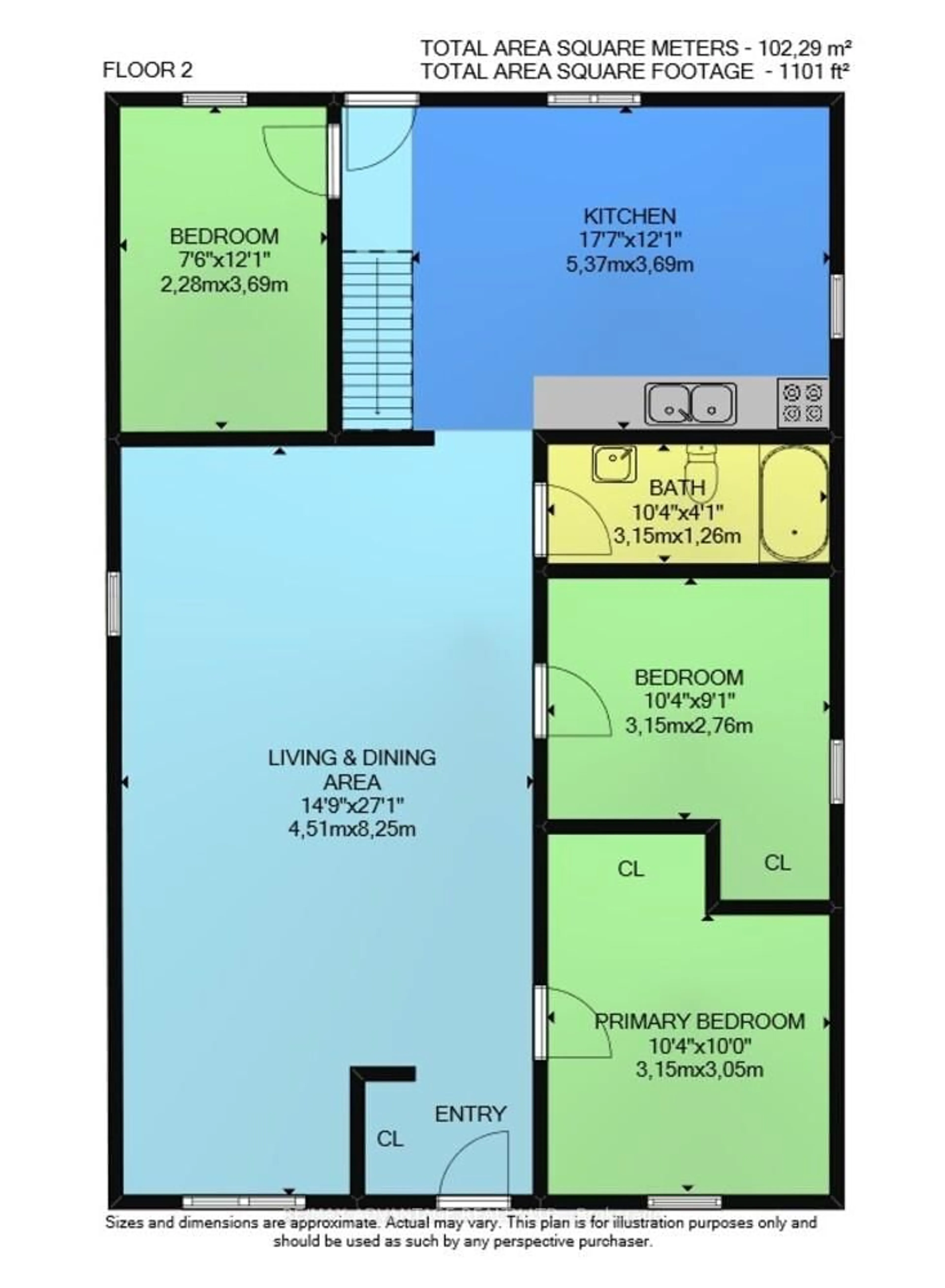 Floor plan for 571 Elizabeth St, London East Ontario N5W 3S5