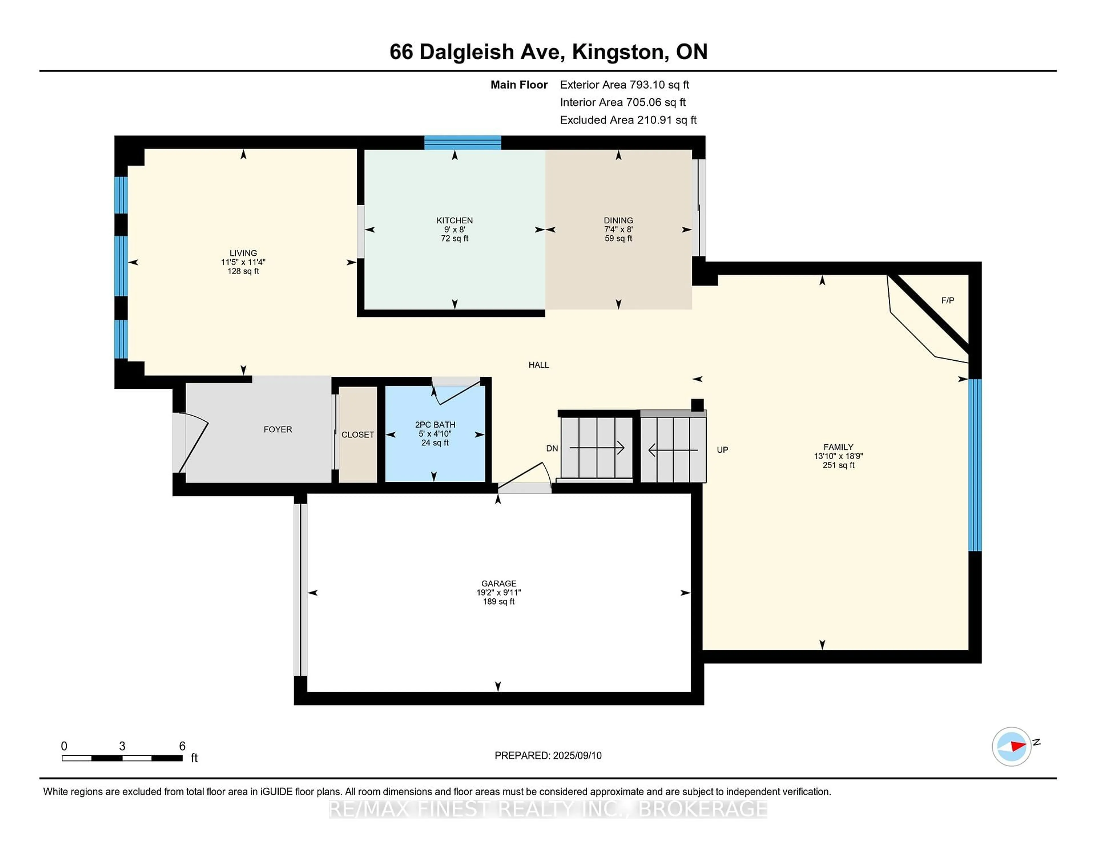 Floor plan for 66 Dalgleish Ave, Kingston Ontario K7K 7E1