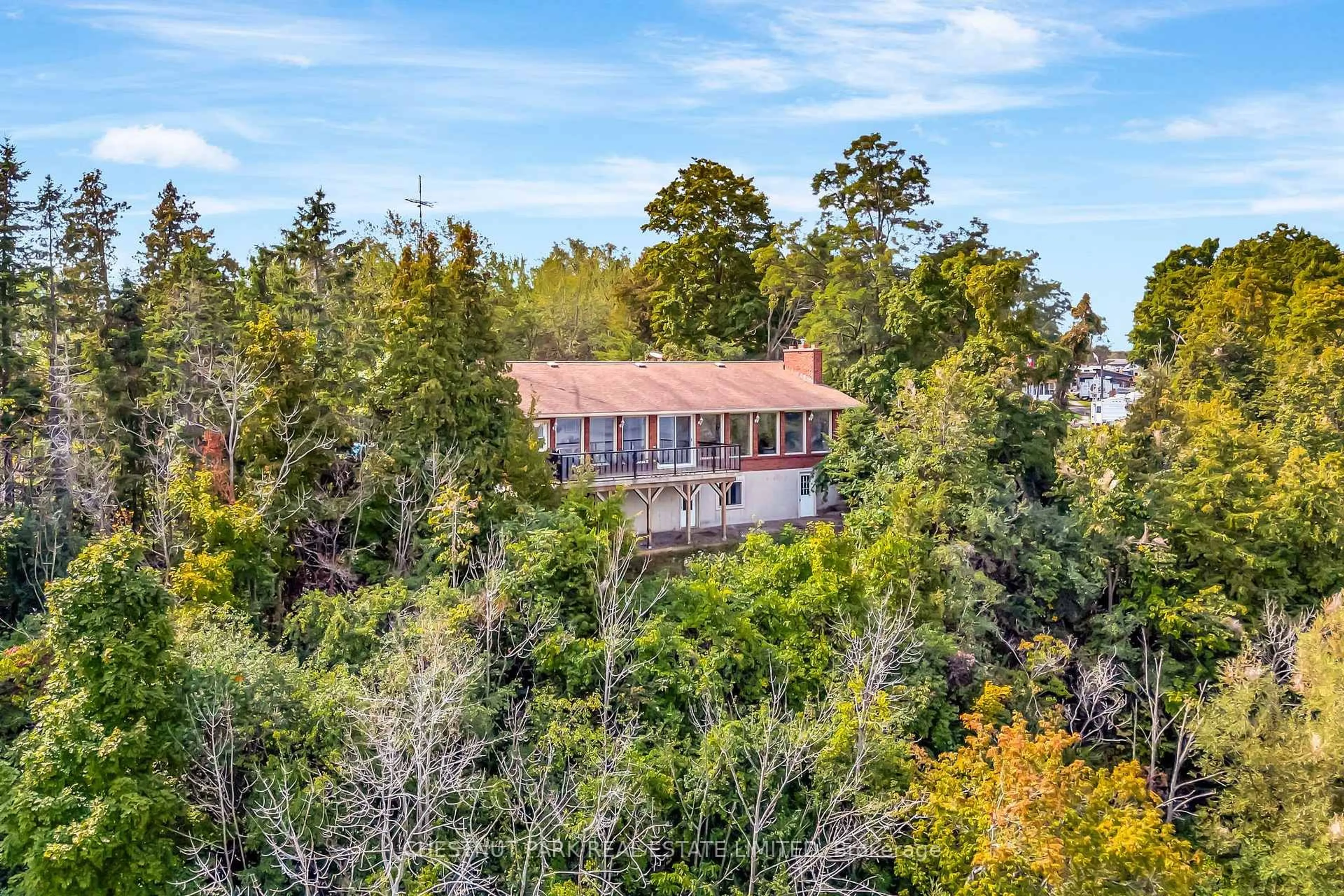 A pic from outside/outdoor area/front of a property/back of a property/a pic from drone, water/lake/river/ocean view for 5404 County Road 1, Prince Edward County Ontario K0K 1T0