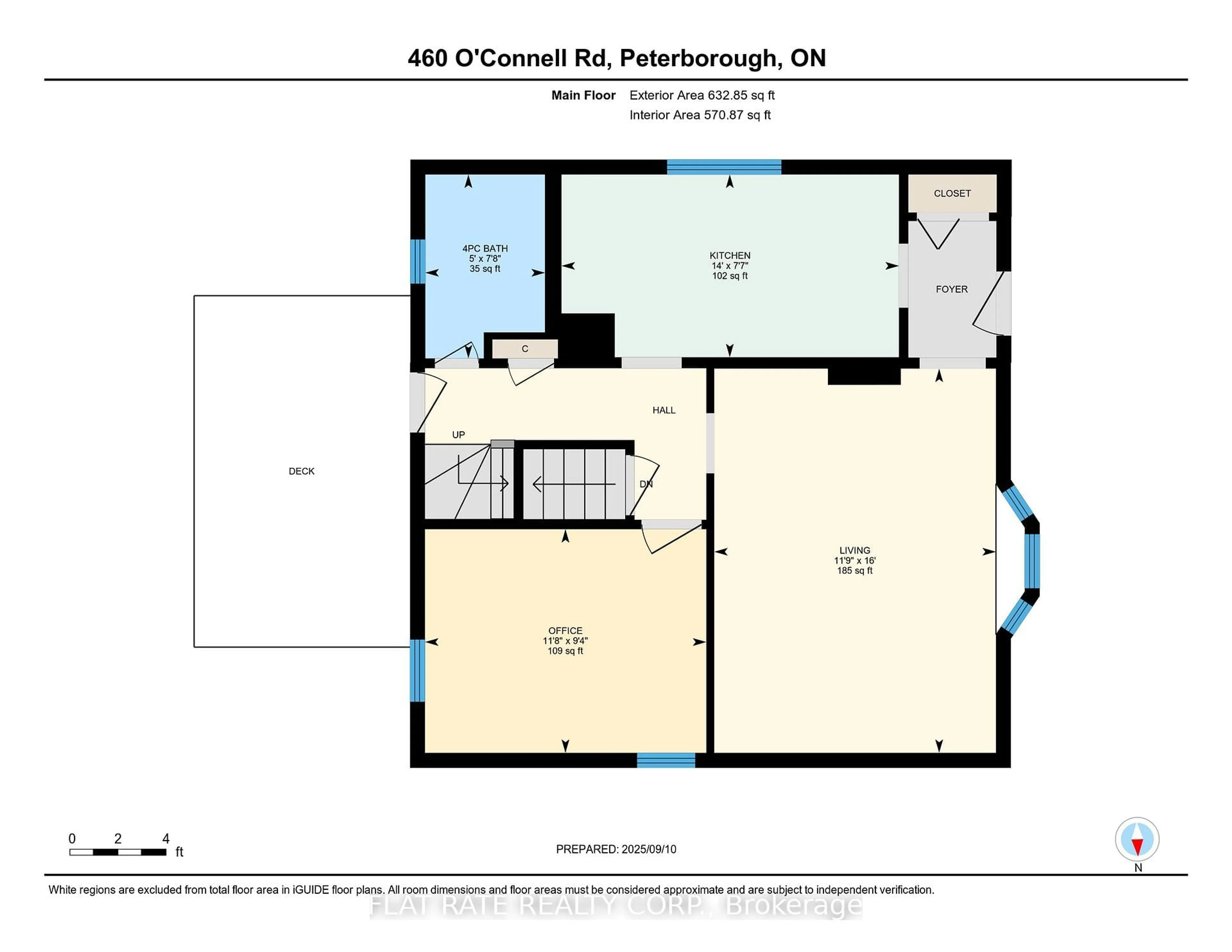 Floor plan for 460 O'CONNELL Rd, Peterborough Ontario K9J 4C9
